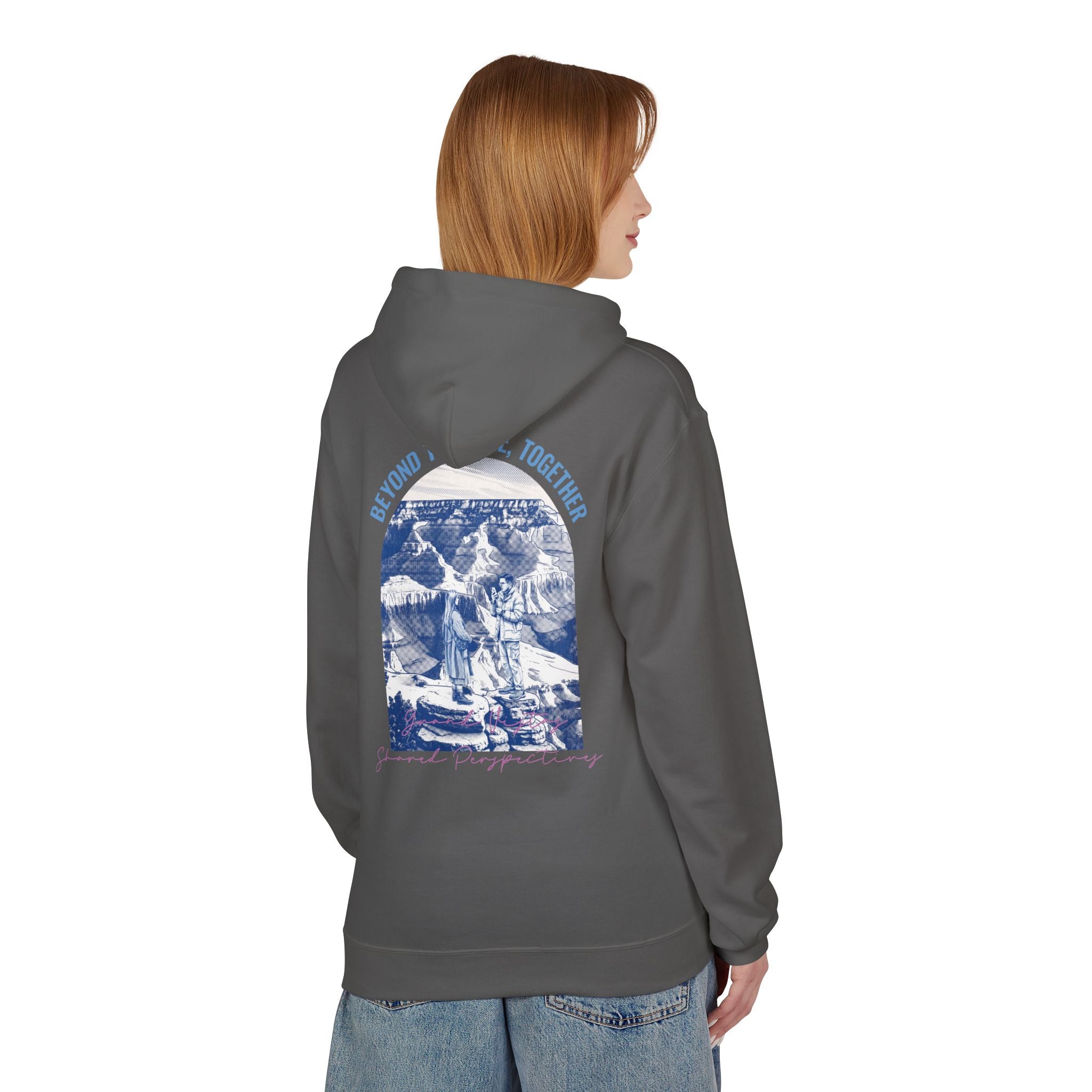 Beyond The Horizon Custom Travel Hoodie, Scenic Landmark Couple Gift