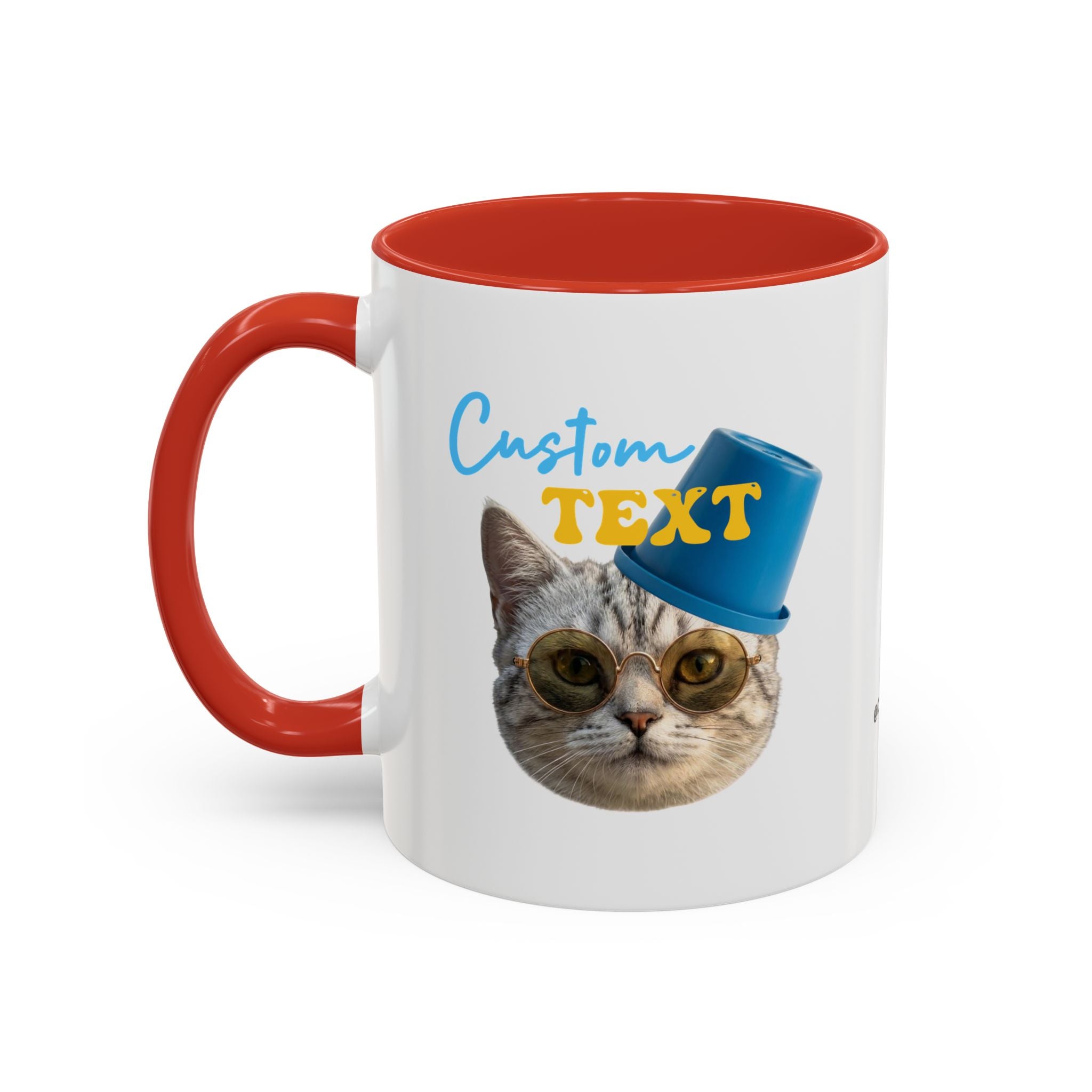 Funny Summer Cat Mug | Personalized Beach Cat Coffee Cup With Custom Text