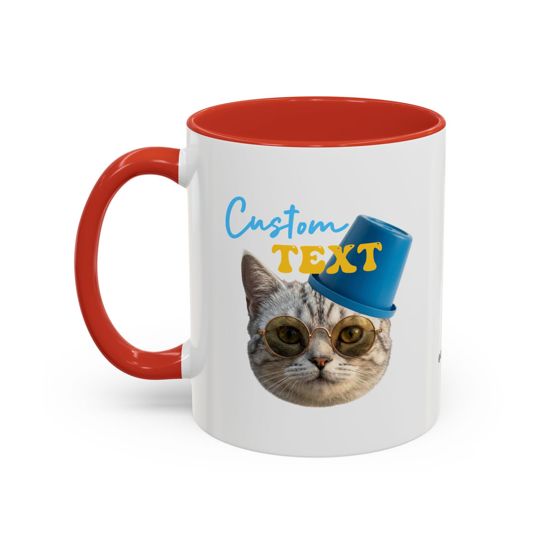 Funny Summer Cat Mug | Personalized Beach Cat Coffee Cup With Custom Text