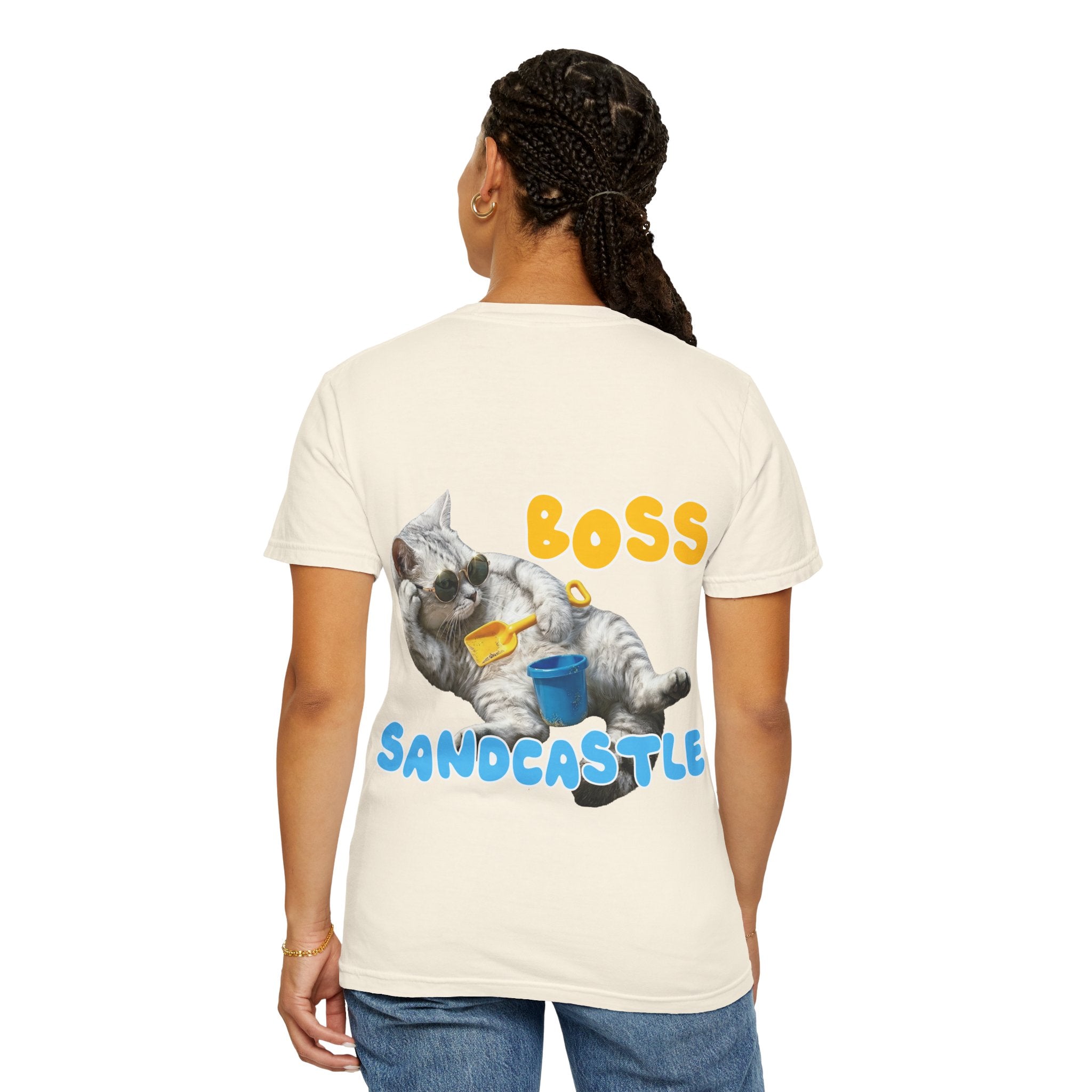 Custom Cat Summer T-Shirt - Funny Beach Cat Tee, Cat Lover Gift