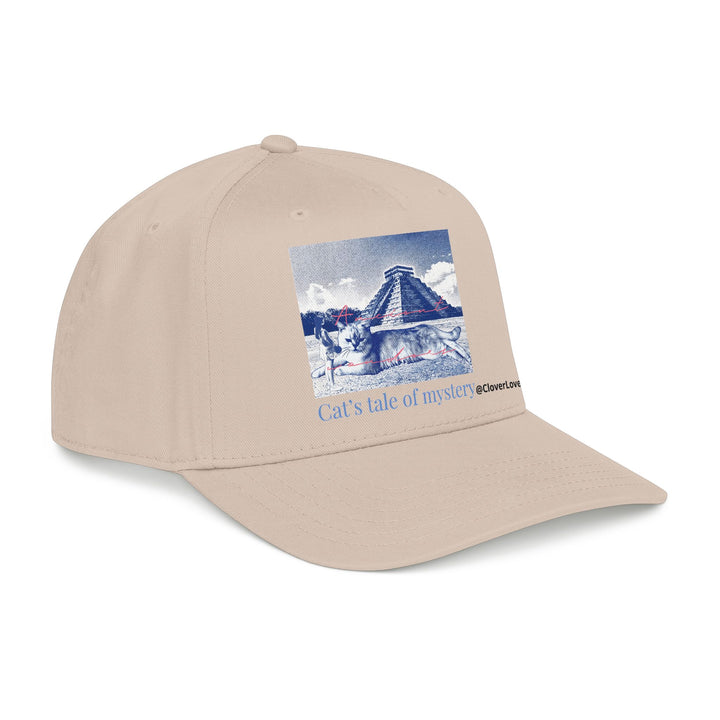 Mexico Travel Cat Hat - Chichen Itza Baseball Cap, Cat Lover Gift