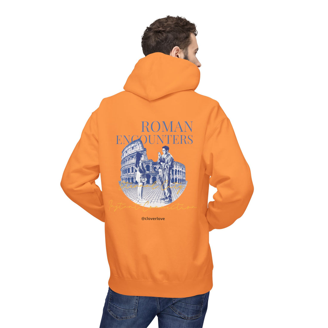 Kapuzenpullover „Römische Begegnungen“ | Kolosseum Reise-Wahrzeichen Sweatshirt
