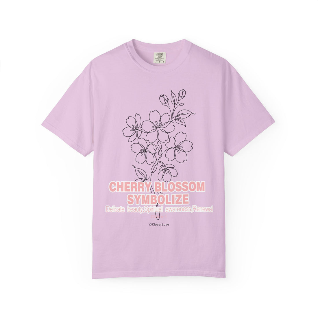 Cherry Blossom Flower T-Shirt - Sakura Botanical Graphic Shirt