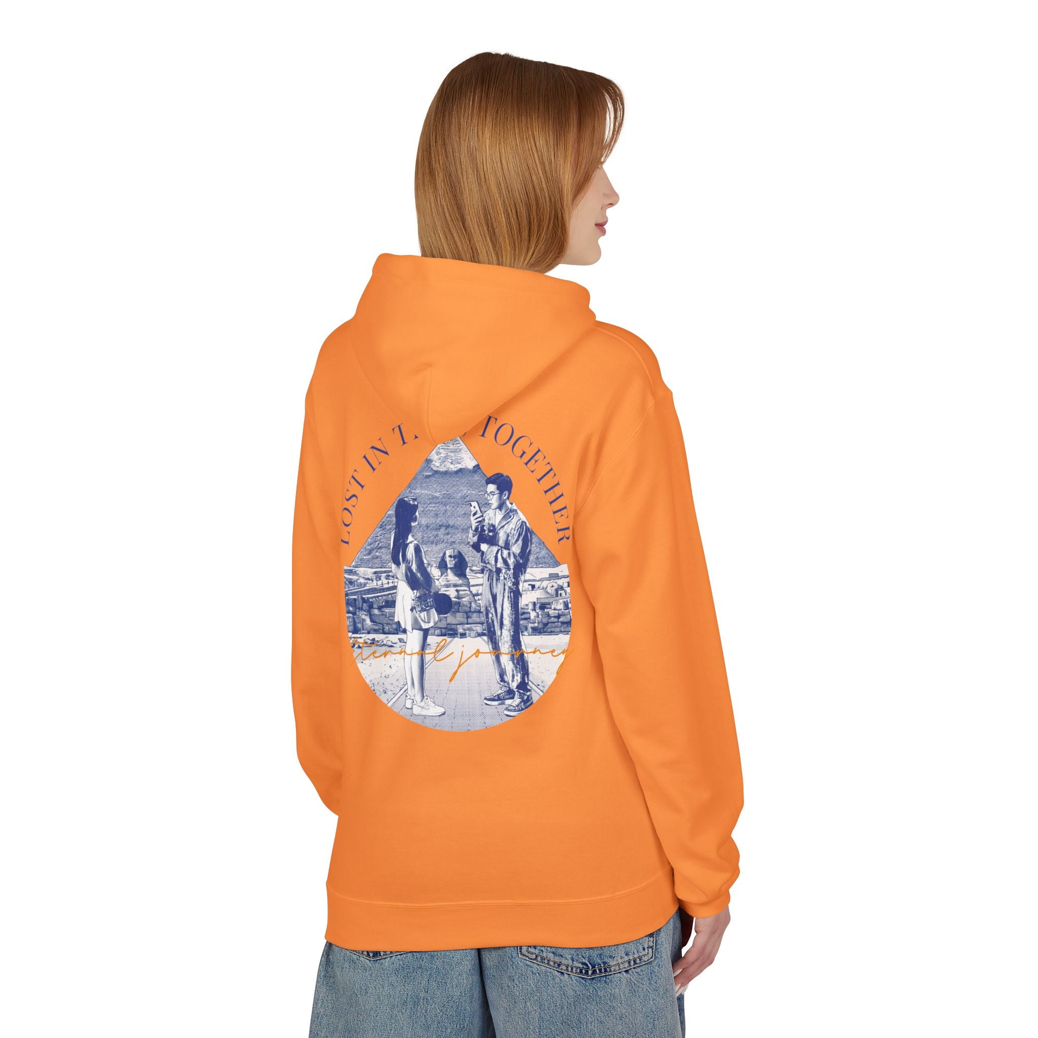 Vintage Travel Hoodie | Couple Landmark Graphic Sweatshirt