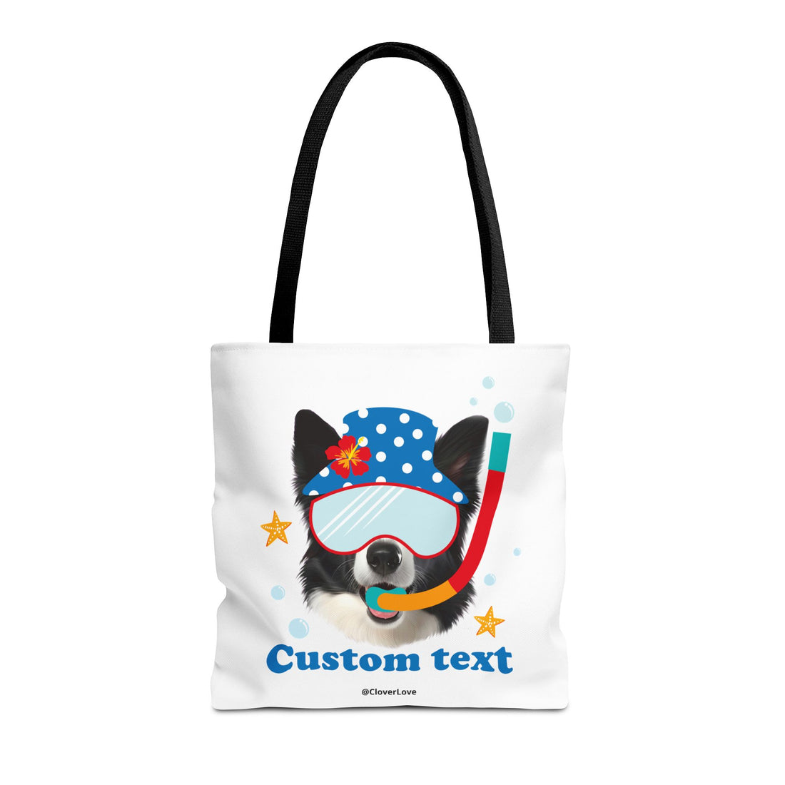 Custom Dog Tote Bag | Personalized Pet Photo Summer Canvas Bag