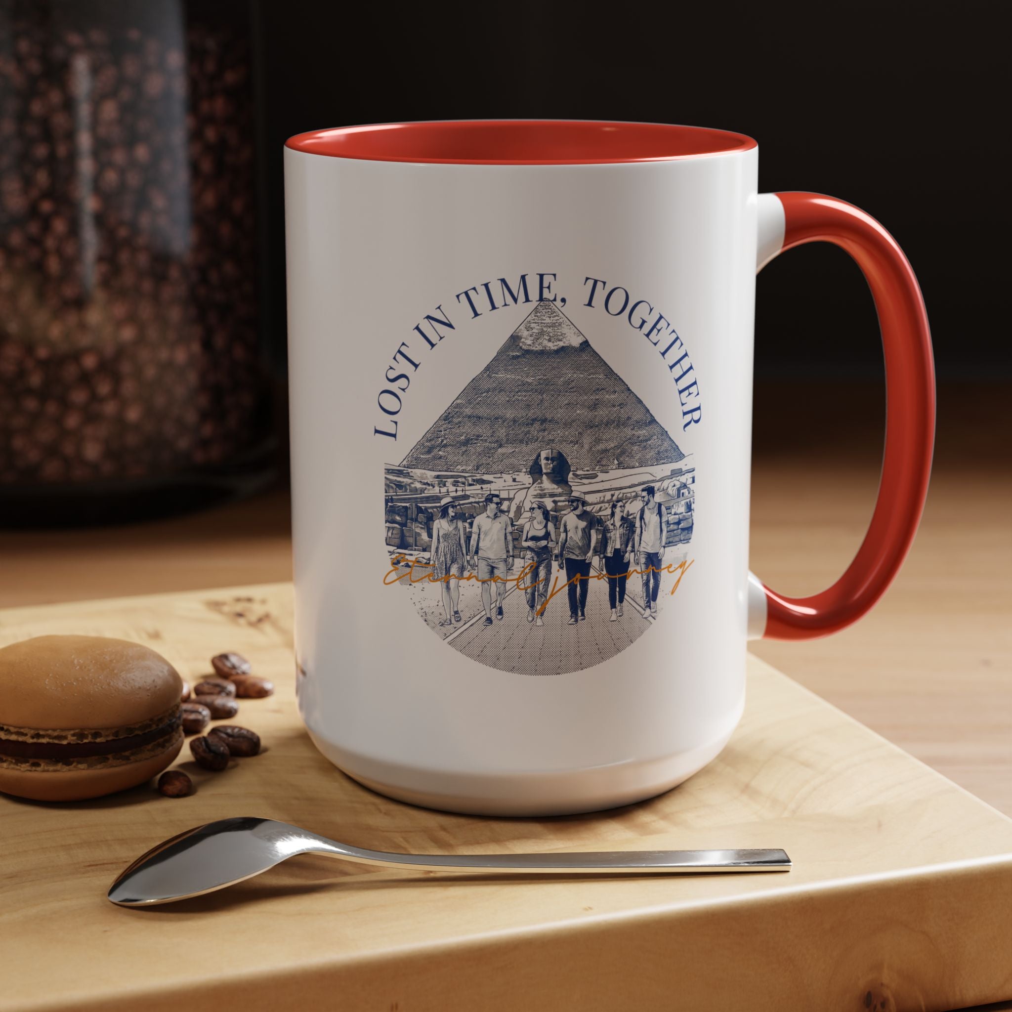 Egypt Travel Memory Mug - Pyramid Adventure Coffee Cup for Travelers
