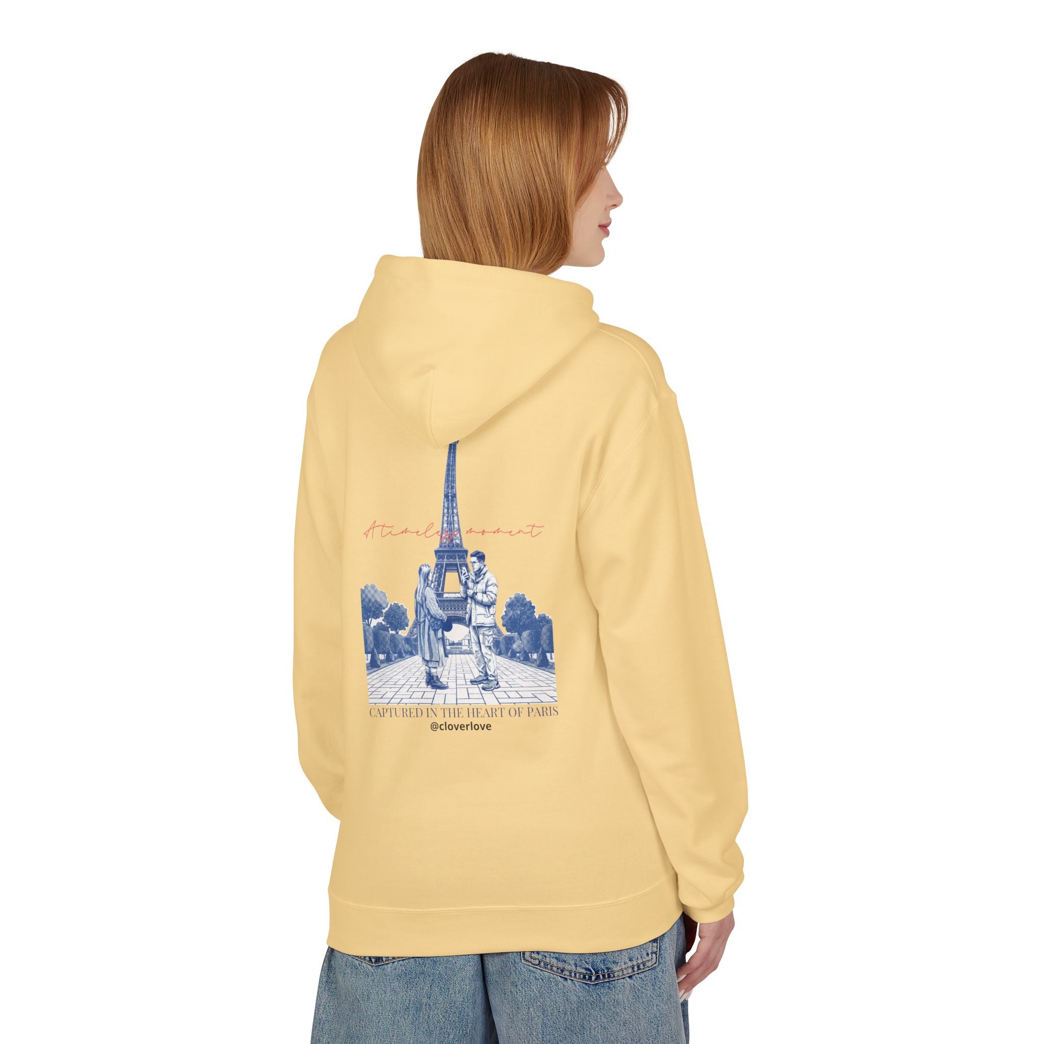 Paris Eiffelturm Hoodie | Romantisches Reise-Grafik-Sweatshirt