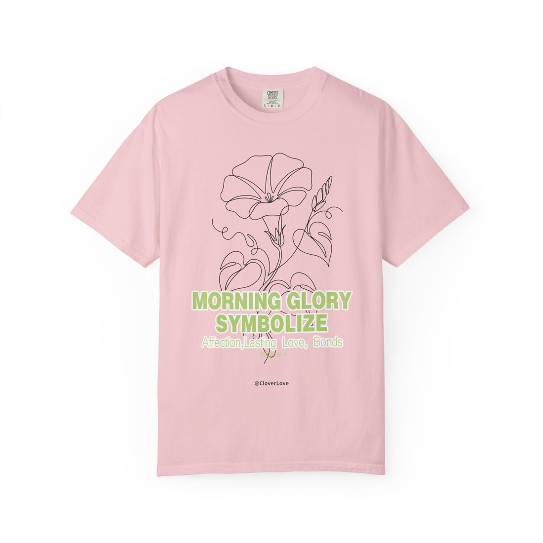 Morning Glory Flower T-Shirt - Botanical Graphic Shirt for Flower Lovers