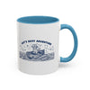 Cat's Skiff Adventure Ocean Mug - Cute Nautical Cat Lover Coffee Cup
