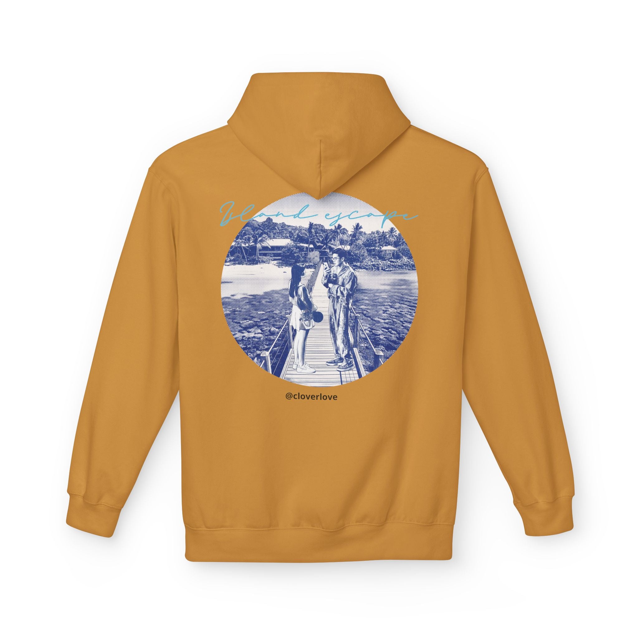 Kapuzenpulli für den Tropenurlaub | Romantisches Strandreise-Grafik-Sweatshirt