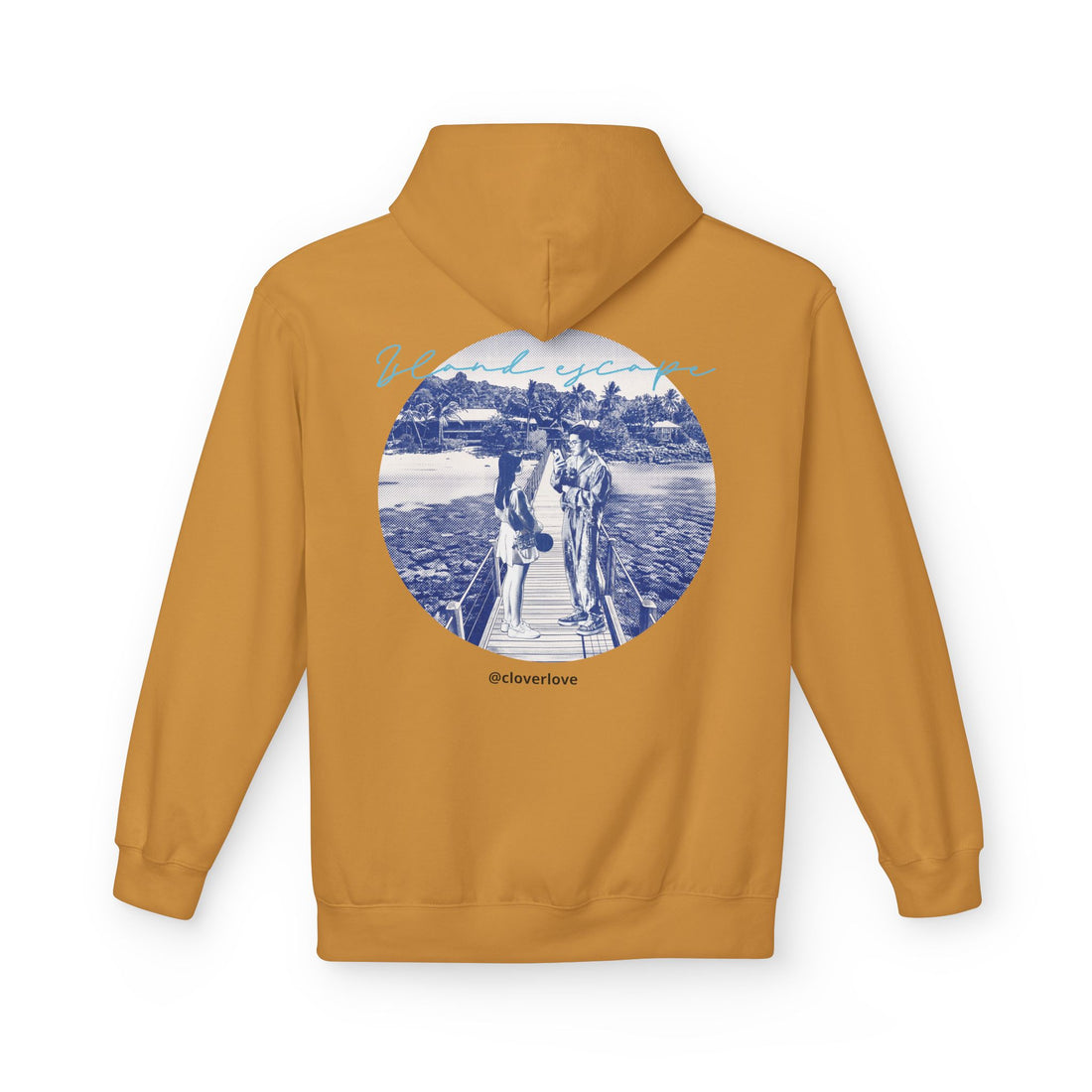 Kapuzenpulli für den Tropenurlaub | Romantisches Strandreise-Grafik-Sweatshirt
