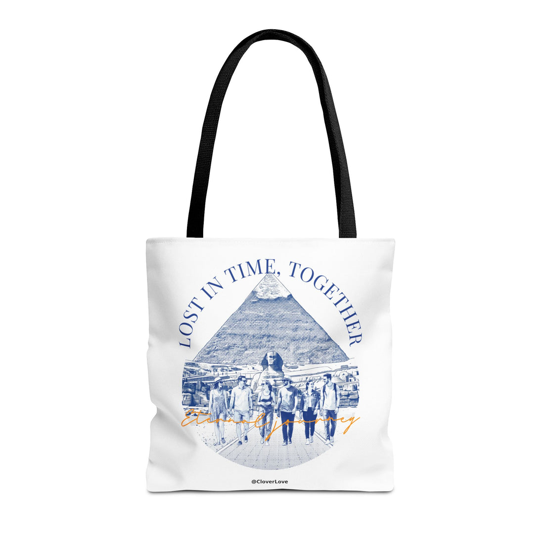 Egypt Pyramid Tote Bag | Vintage Travel Explorer Canvas Bag