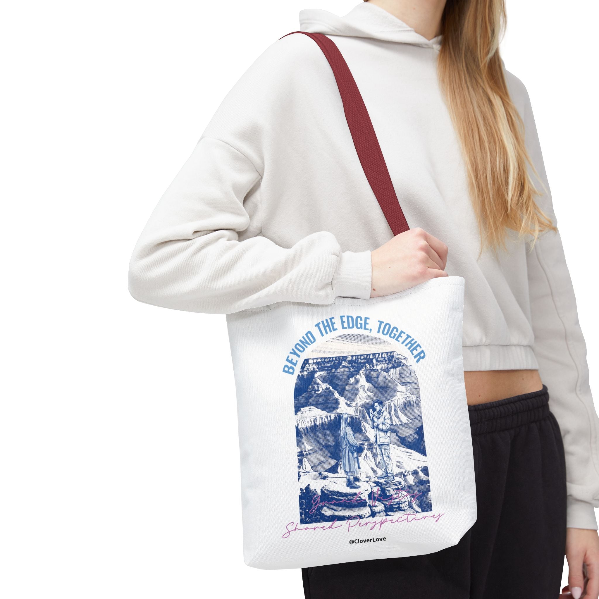 Beyond The Edge Travel Tote Bag | Grand Canyon Adventure Canvas Tote Bag for Travel Lovers
