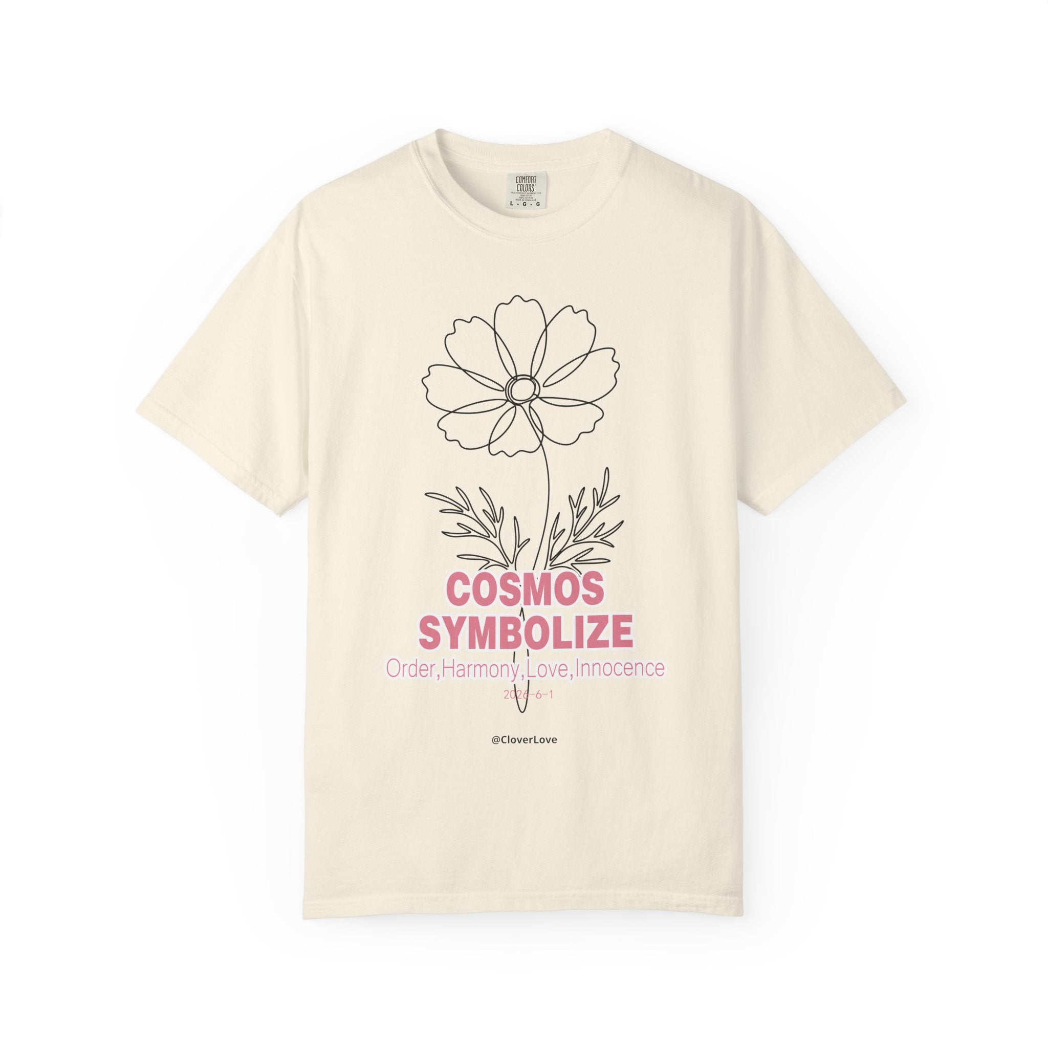 Cosmos Flower T-Shirt - Botanical Graphic Shirt for Flower Lovers