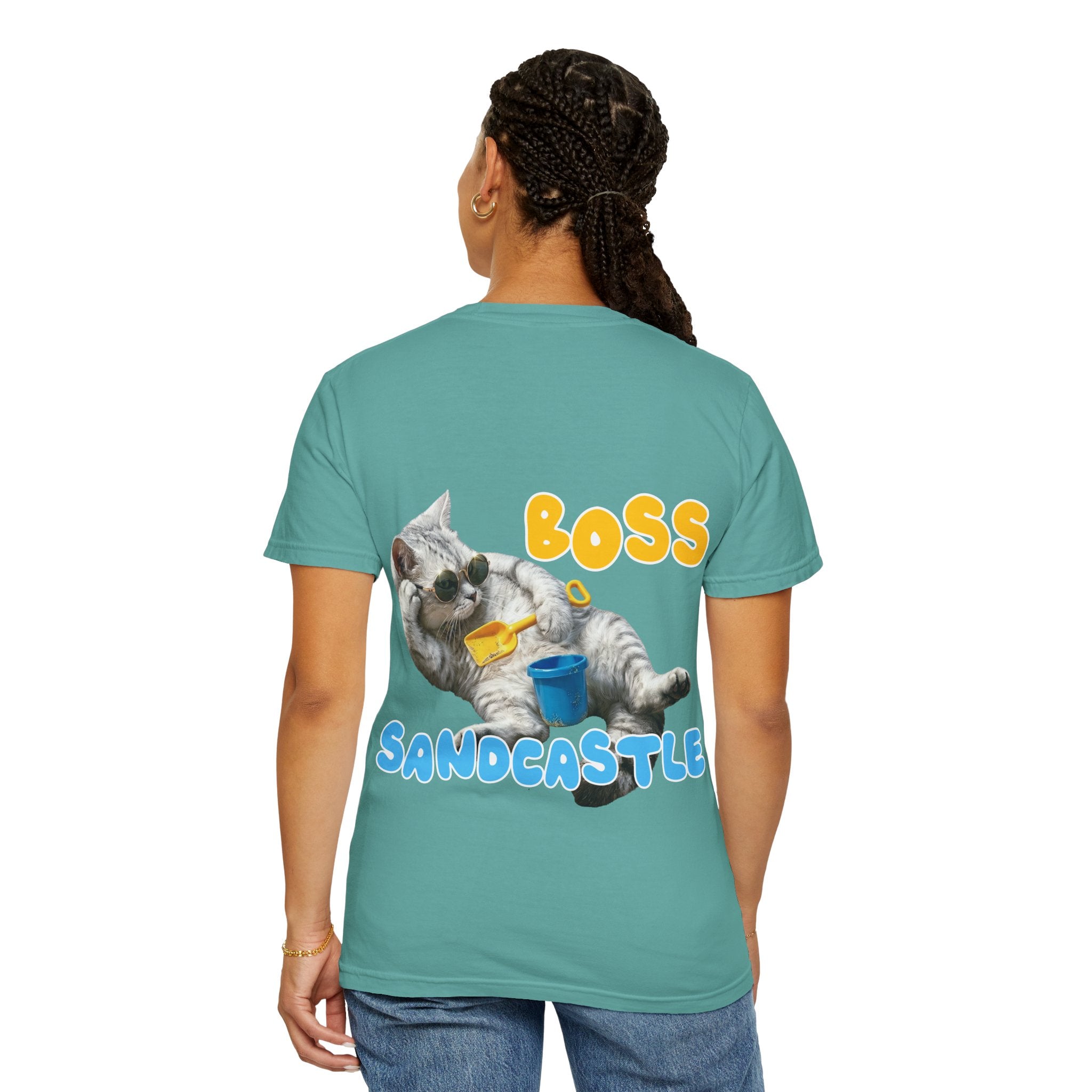 Custom Cat Summer T-Shirt - Funny Beach Cat Tee, Cat Lover Gift