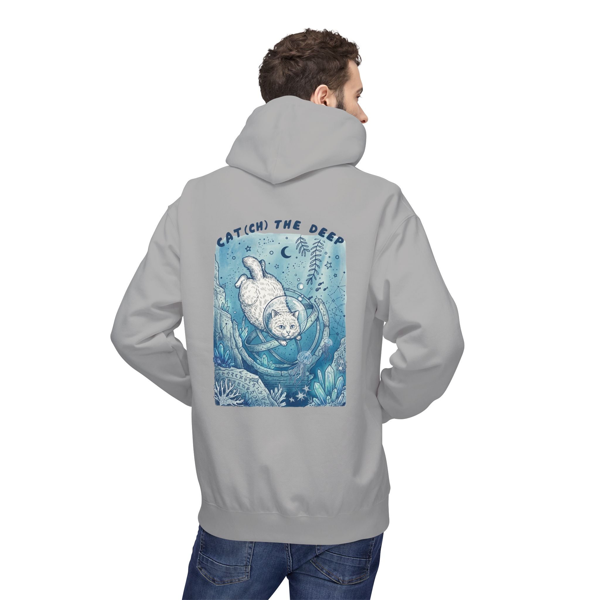 Cat Deep Sea Adventure Hoodie | Vintage Ocean Explorer Graphic Sweatshirt