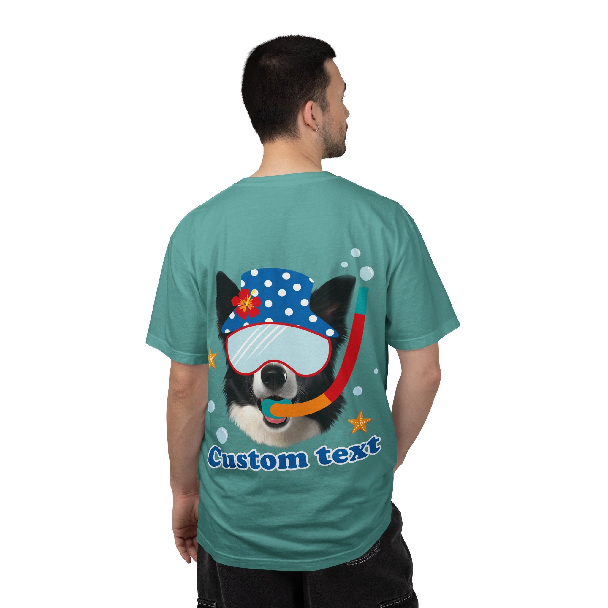 Custom Dog Summer T-Shirt - Funny Beach Diving Dog Tee, Dog Lover Gift