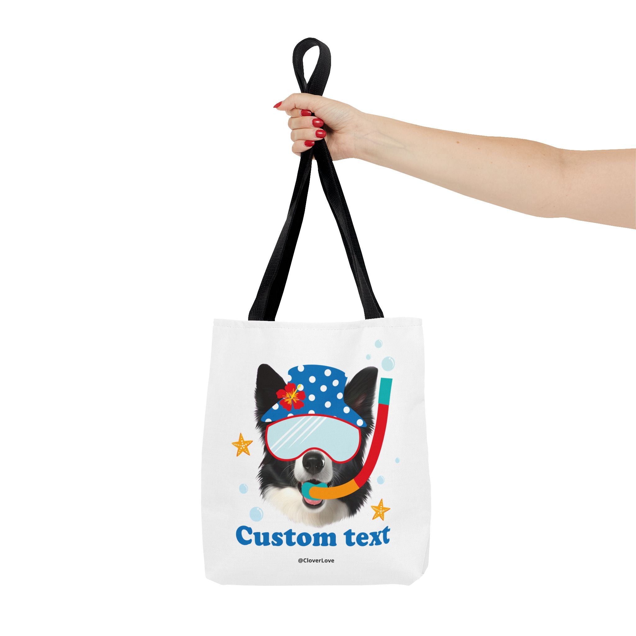 Custom Dog Tote Bag | Personalized Pet Photo Summer Canvas Bag