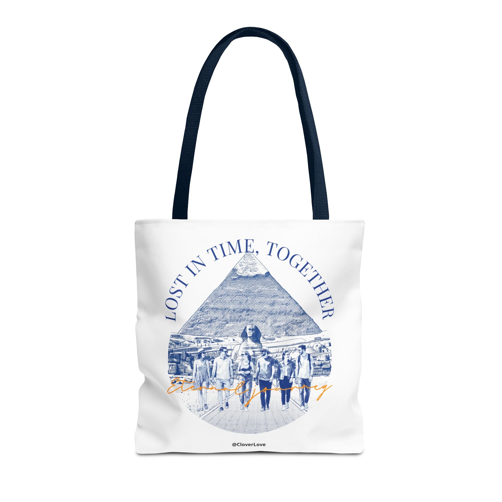 Egypt Pyramid Tote Bag | Vintage Travel Explorer Canvas Bag