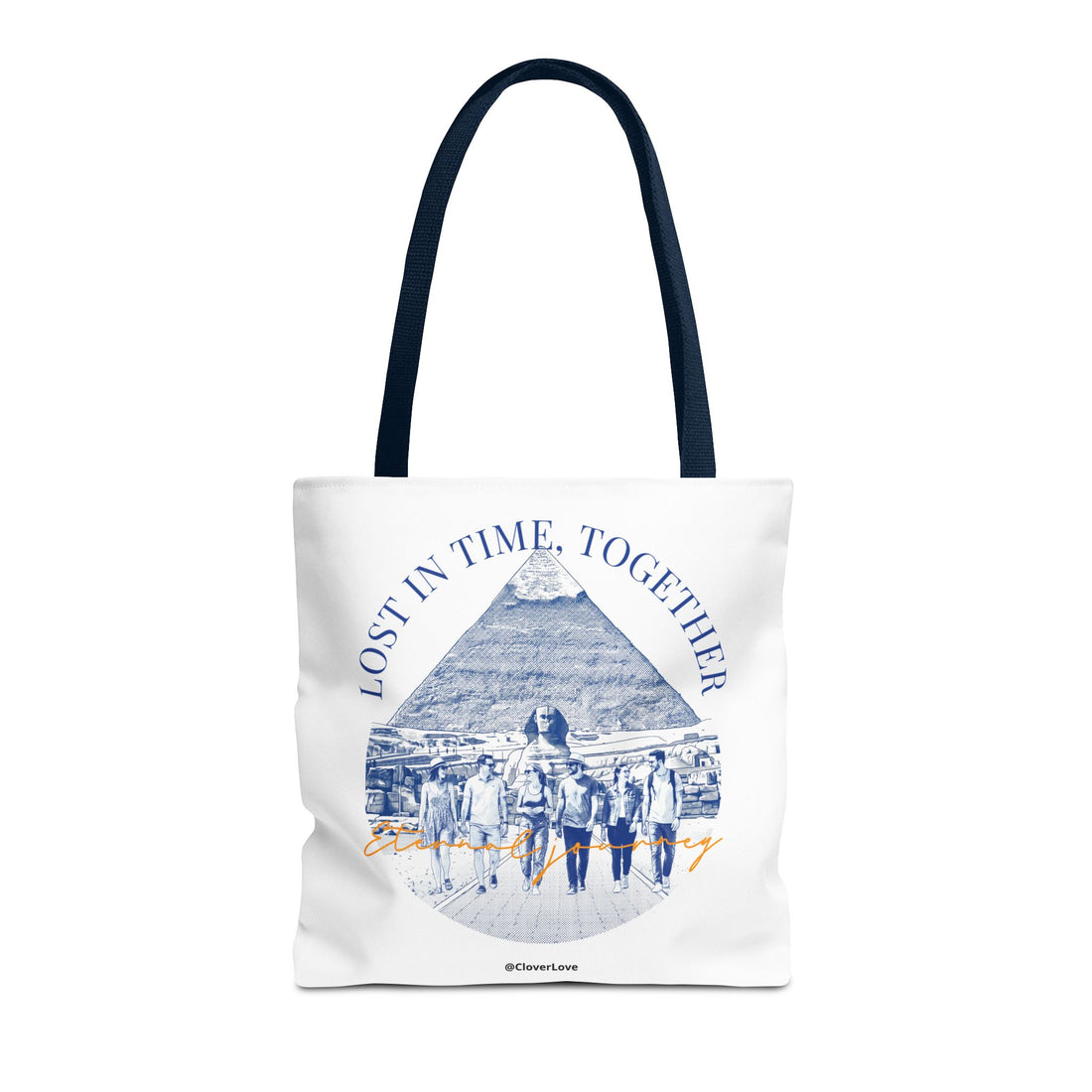 Egypt Pyramid Tote Bag | Vintage Travel Explorer Canvas Bag