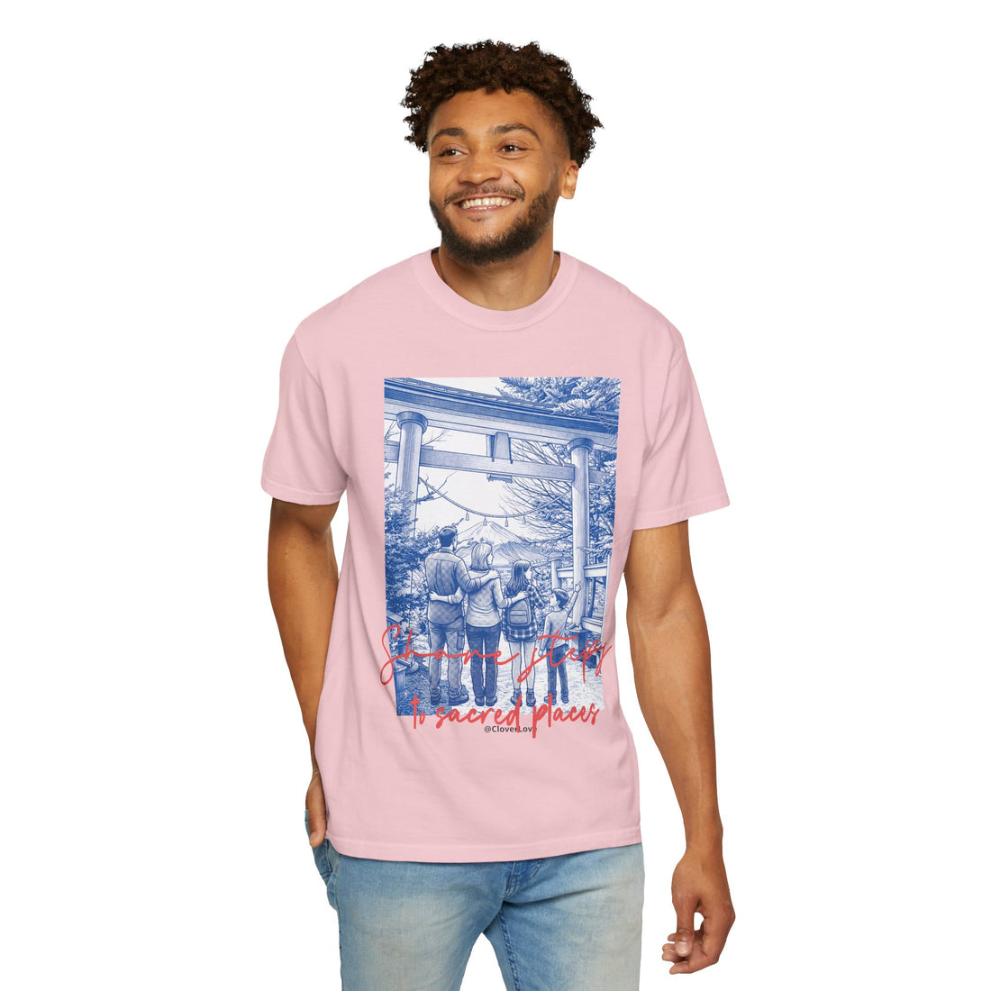 Custom Japan Landmark T-Shirt - Vintage Shrine Adventure Tee, Travel Lover Gift