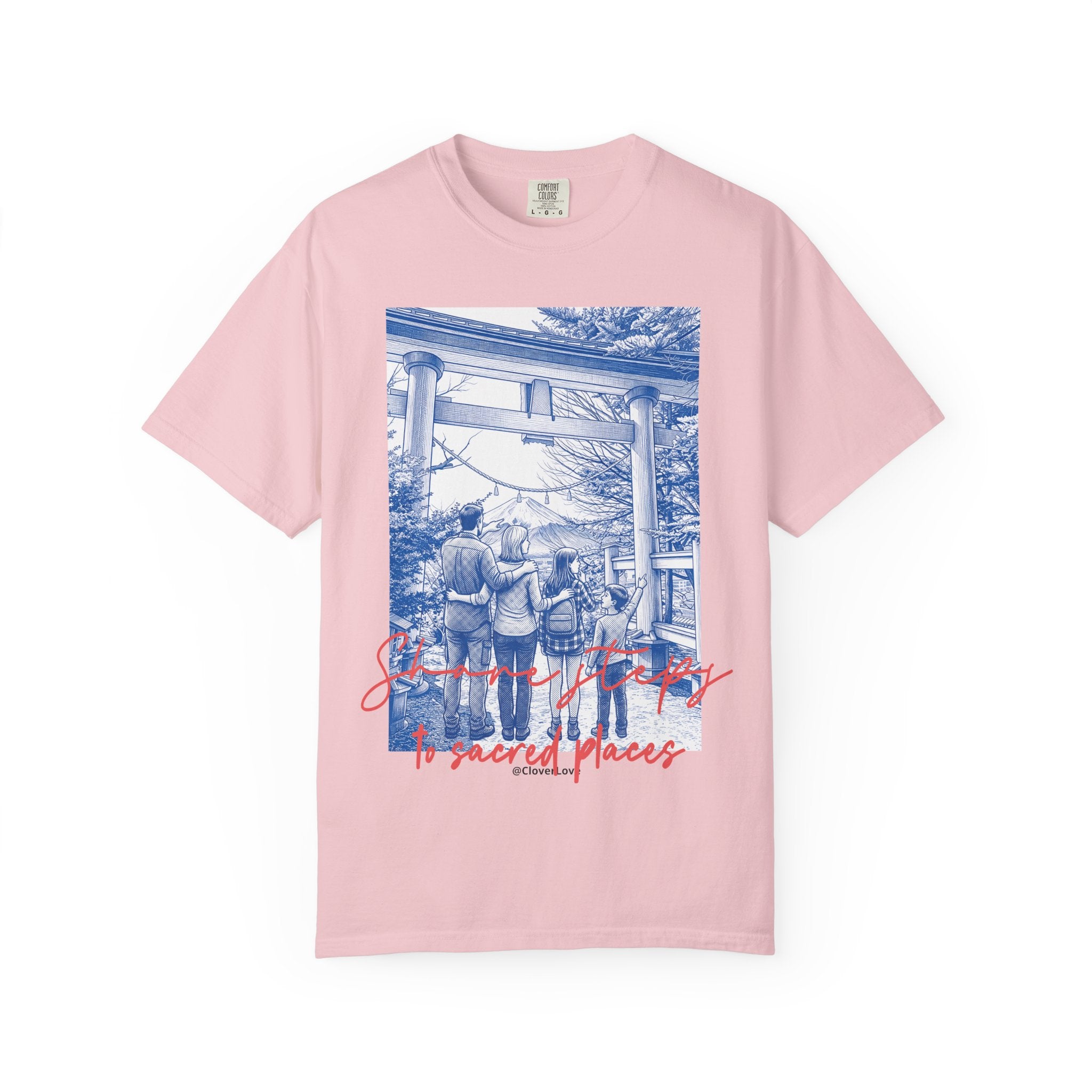 Custom Japan Landmark T-Shirt - Vintage Shrine Adventure Tee, Travel Lover Gift