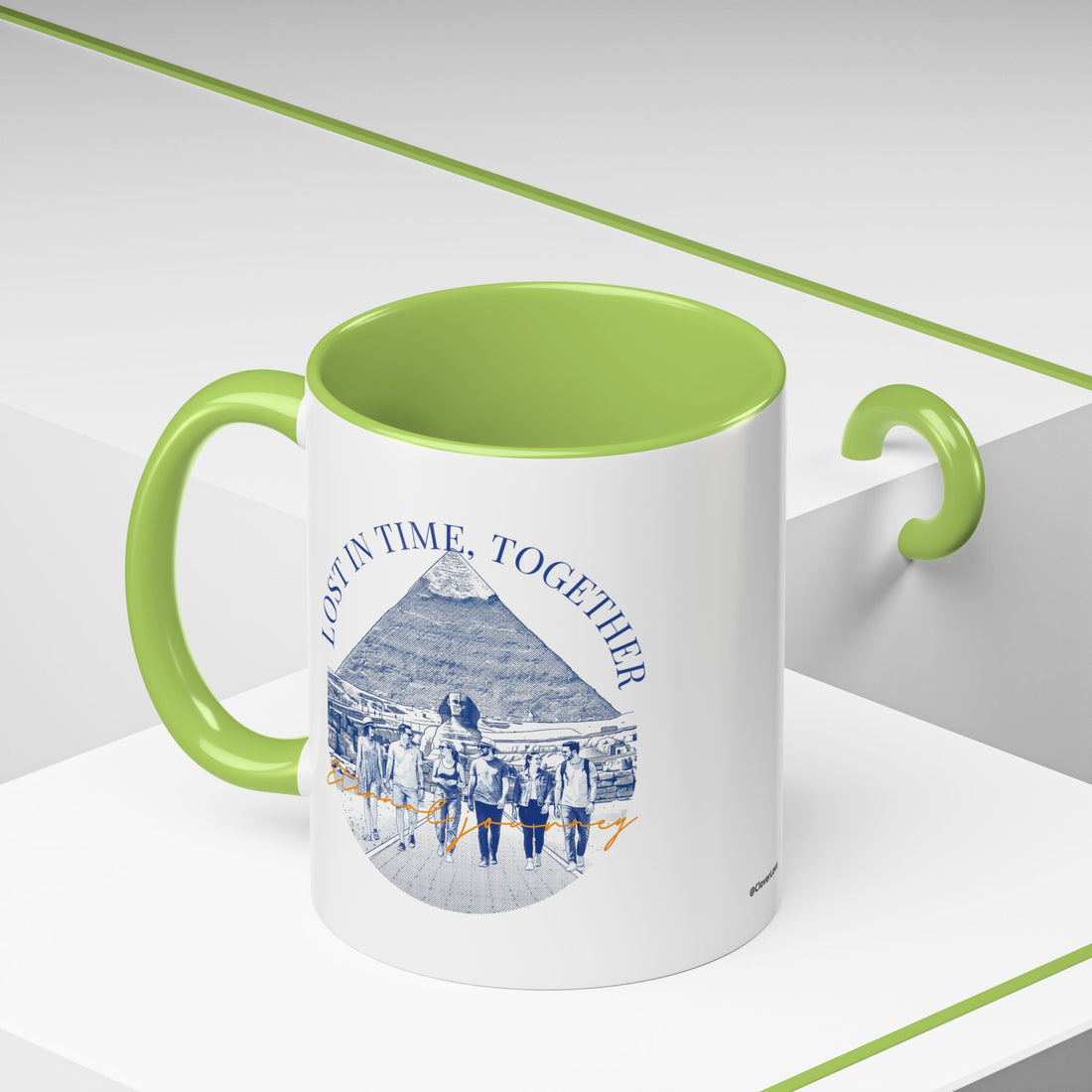 Egypt Travel Memory Mug - Pyramid Adventure Coffee Cup for Travelers