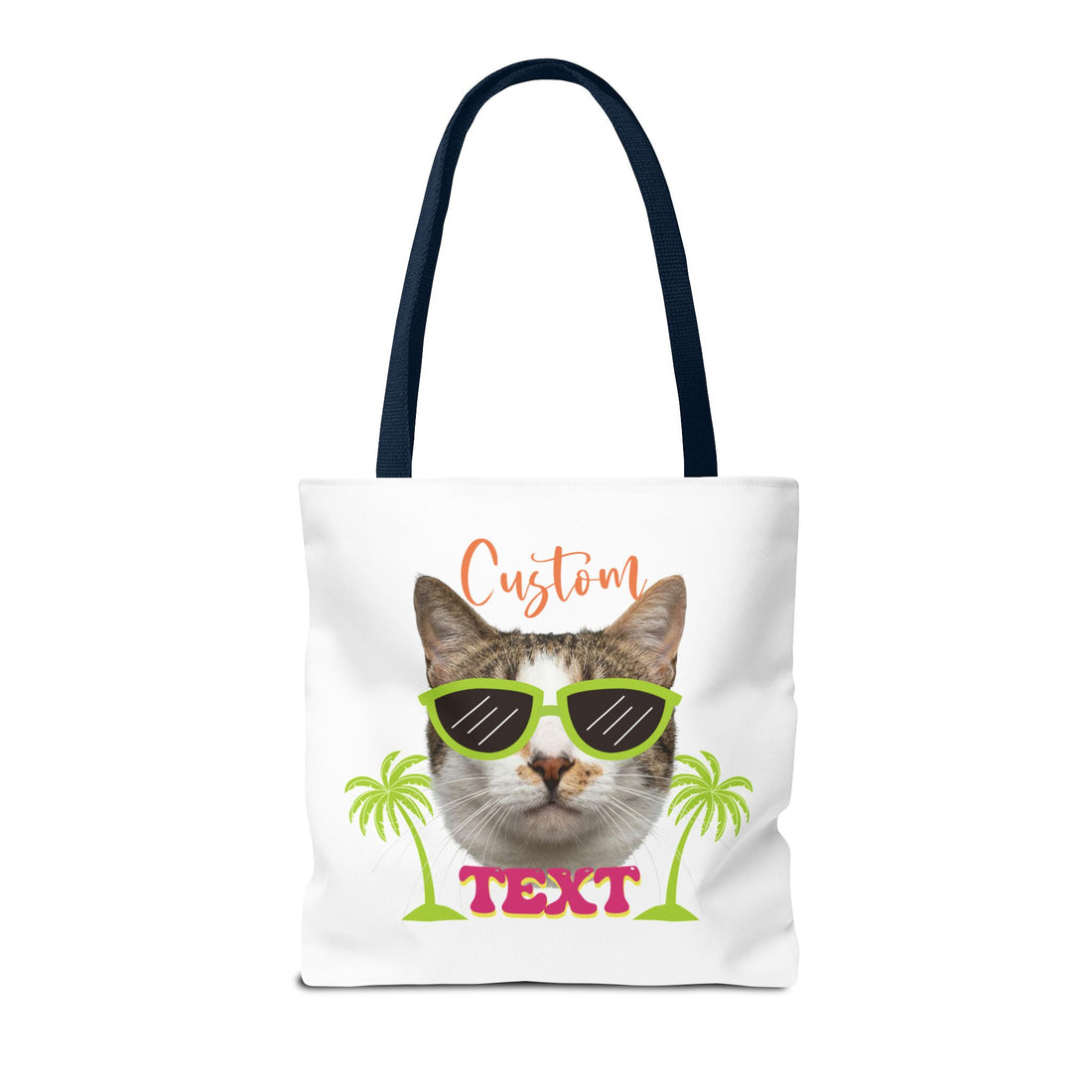 Custom Cat Tote Bag | Personalized Pet Photo Summer Bag