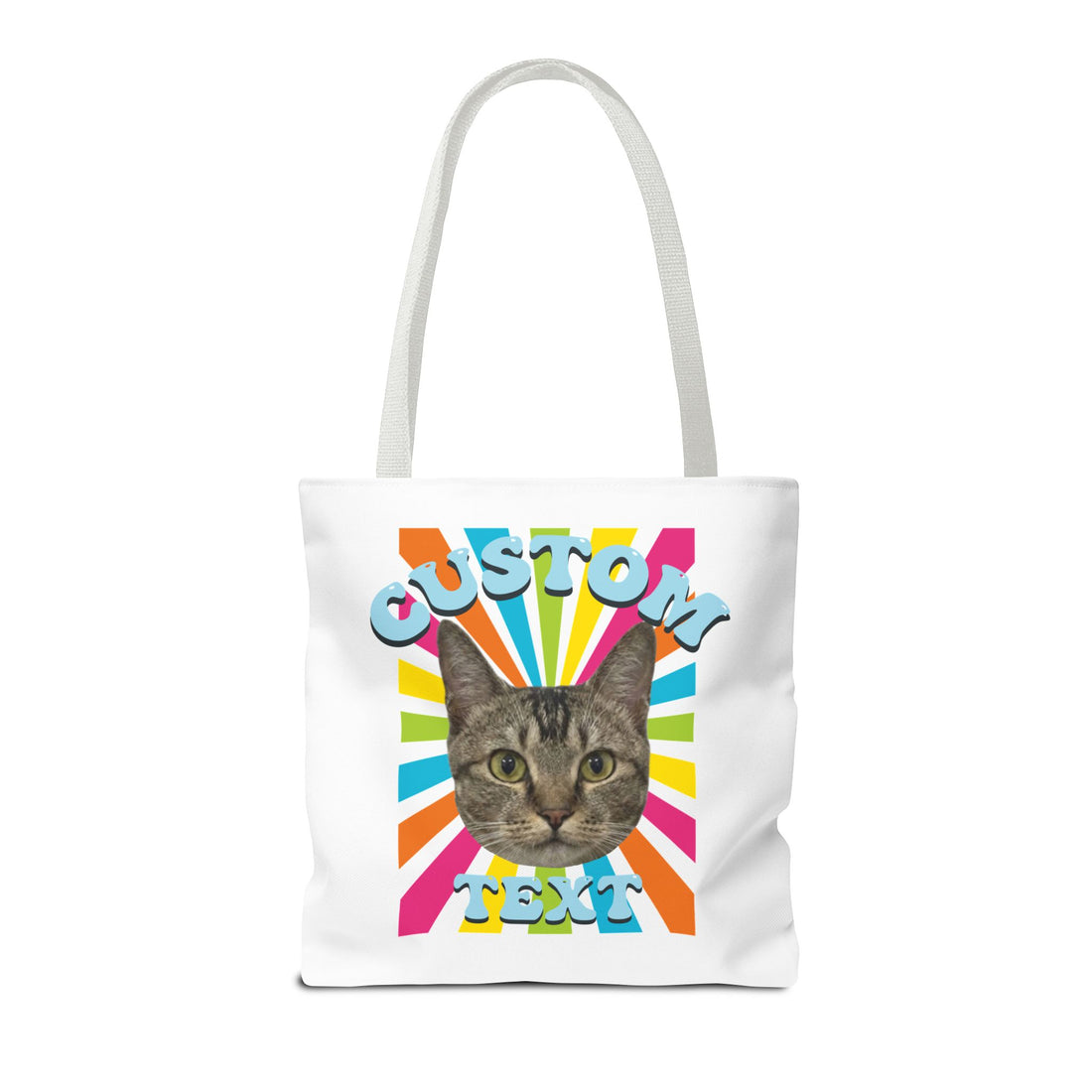 Custom Cat Tote Bag | Personalized Pet Photo Canvas Bag