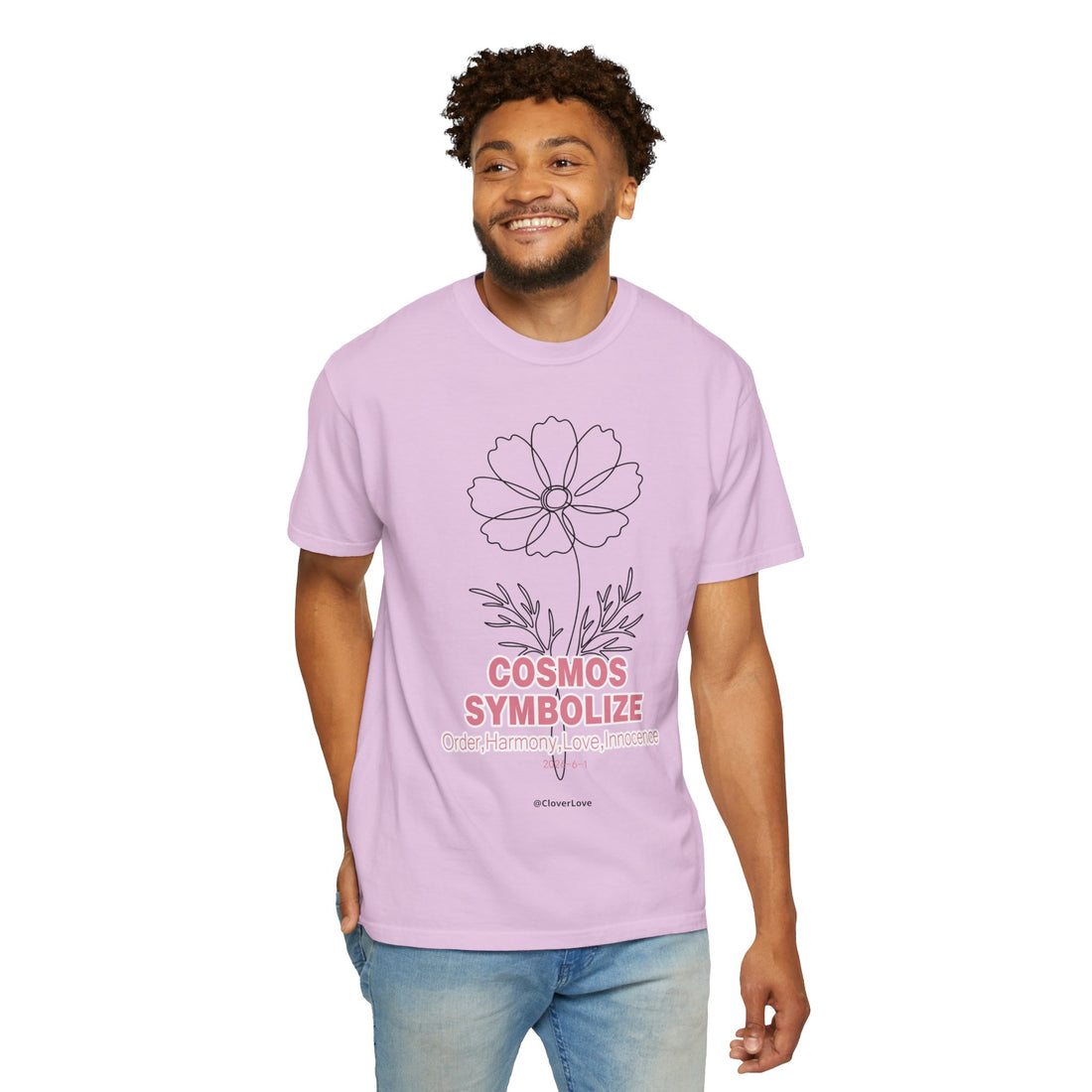 Cosmos Flower T-Shirt - Botanical Graphic Shirt for Flower Lovers