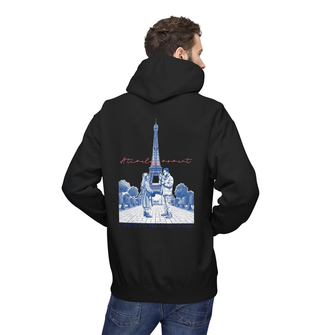 Paris Eiffel Tower Hoodie | Romantic Travel Graphic Sweatshirt
