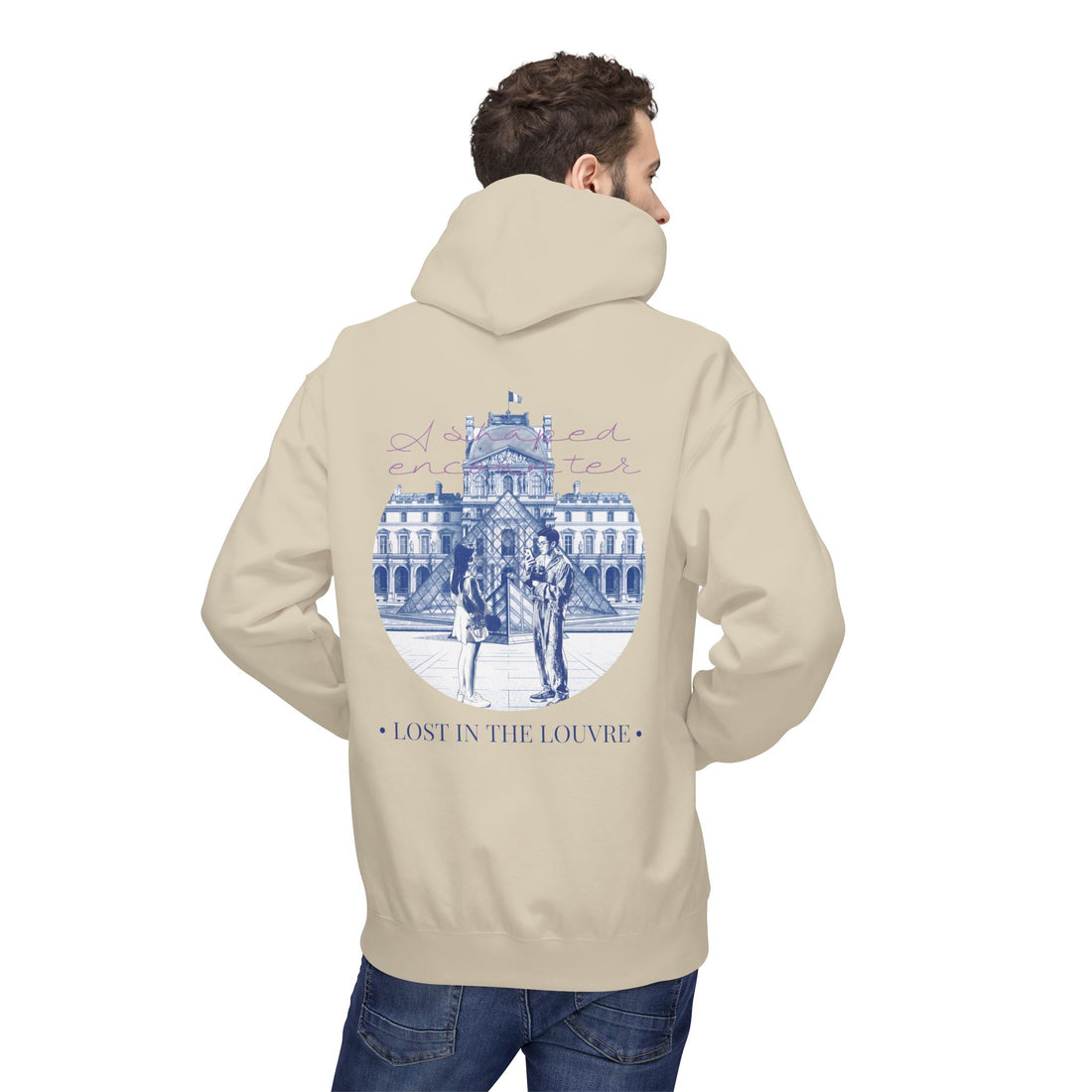 Lost In The Louvre Hoodie | Paris Travel Landmark Sweatshirt