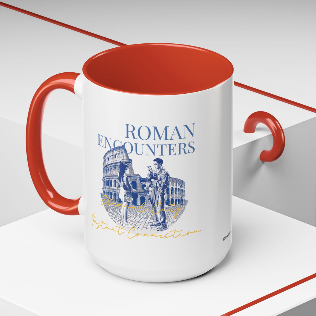 Rome Travel Memory Mug - Colosseum Coffee Cup for Travelers