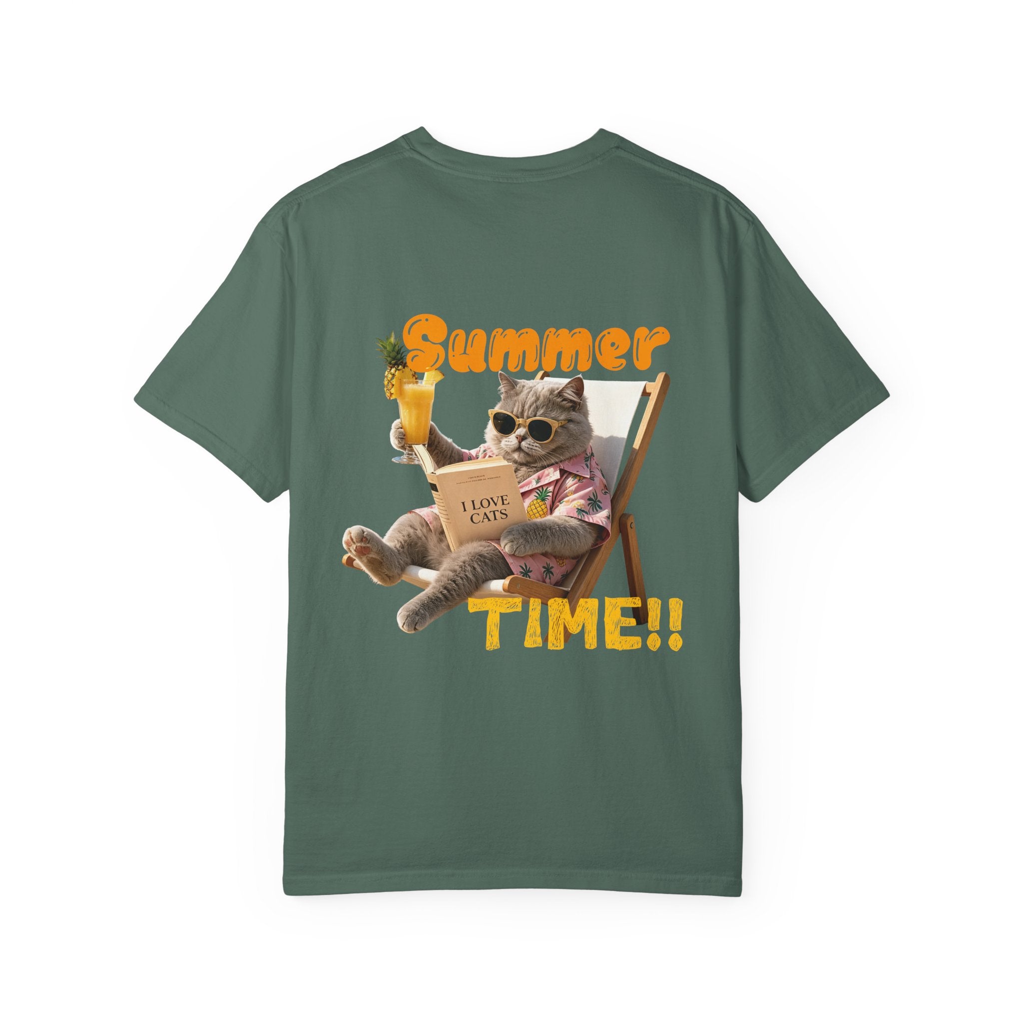 Custom Cat Summer T-Shirt - Funny Vacation Cat Tee, Pet Lover Gift