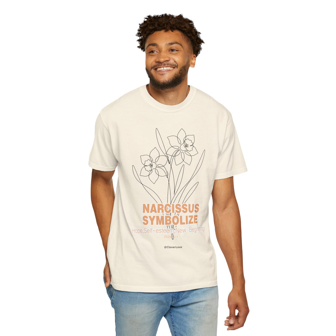 Narcissus Flower T-Shirt - Botanical Graphic Shirt for Flower Lovers