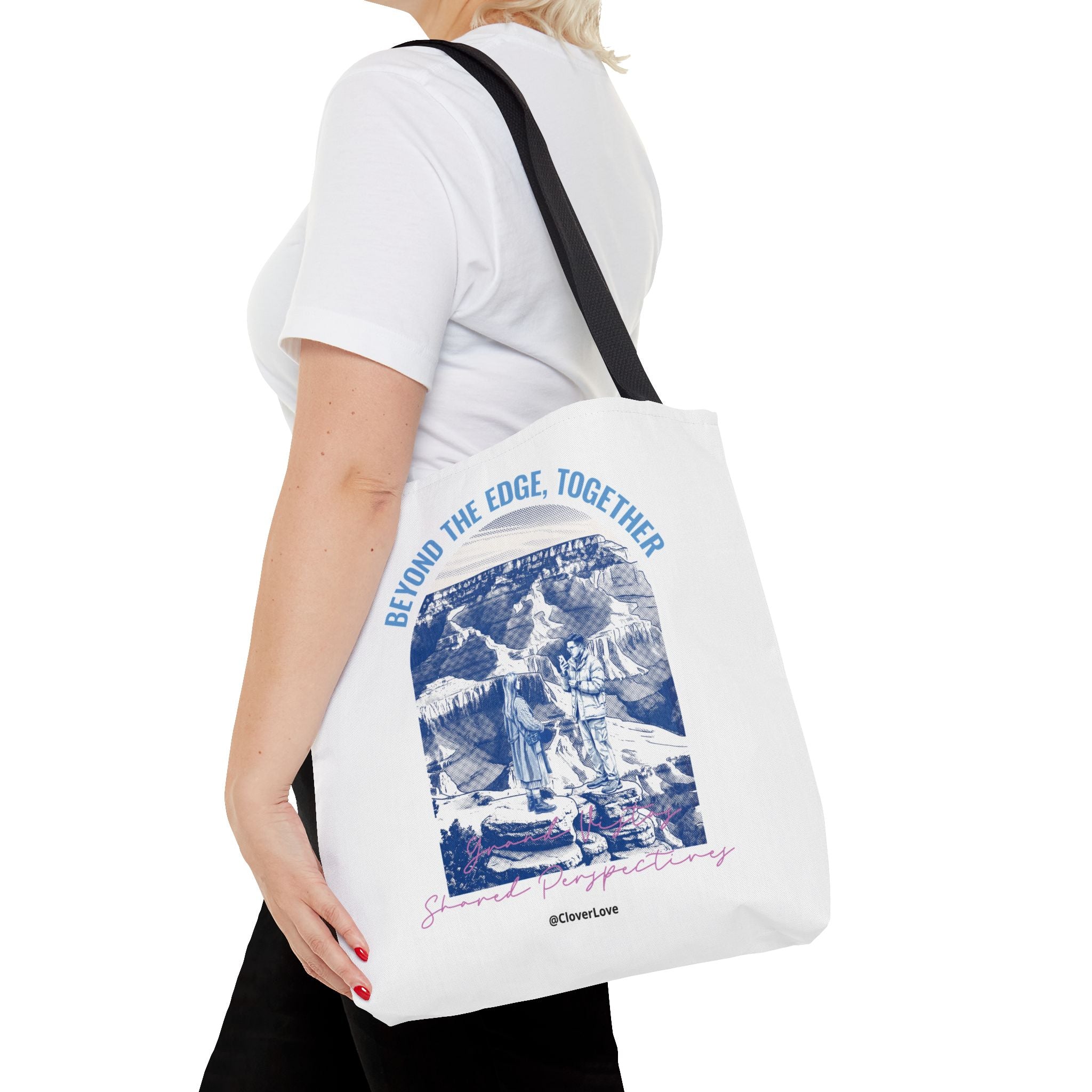 Beyond The Edge Travel Tote Bag | Grand Canyon Adventure Canvas Tote Bag for Travel Lovers