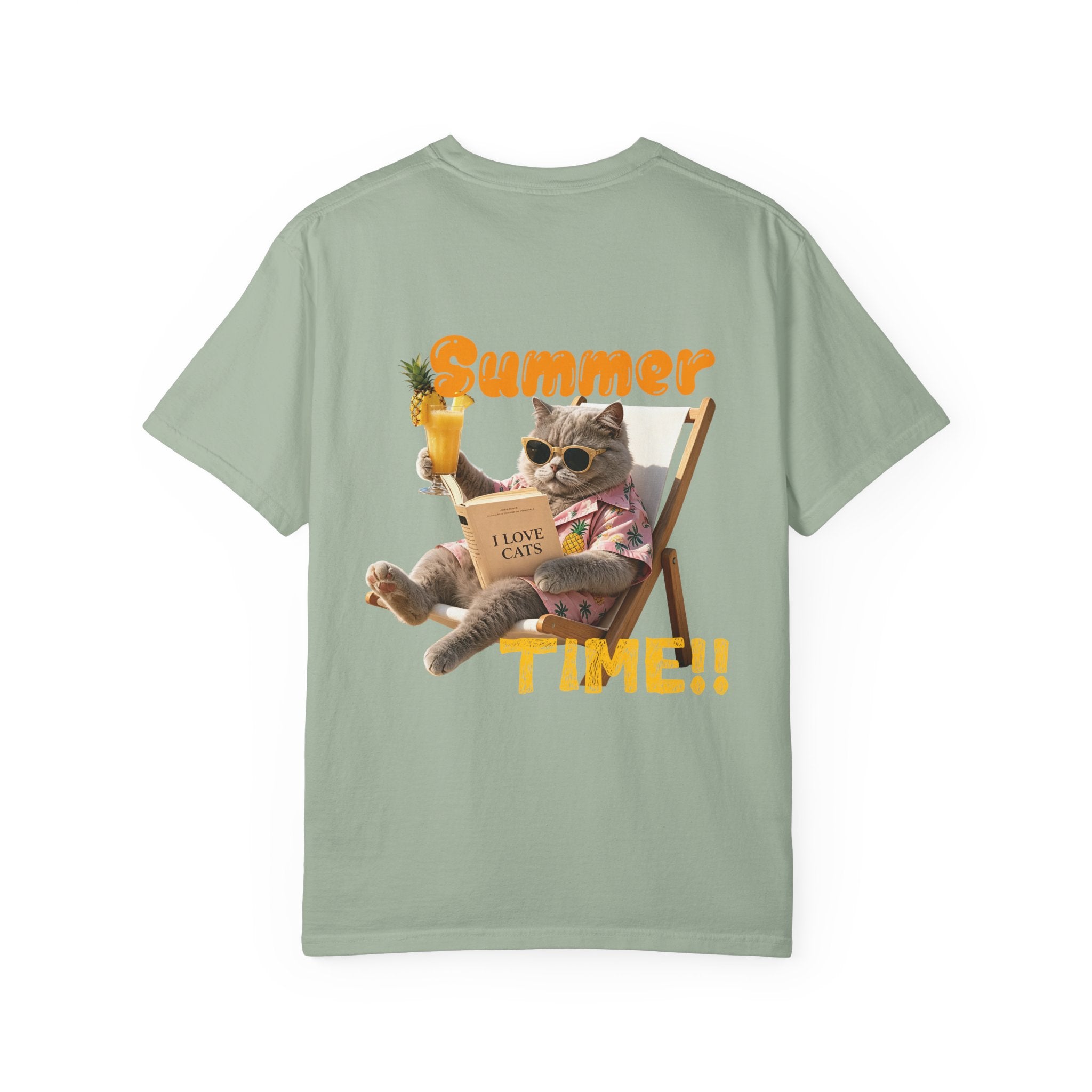 Custom Cat Summer T-Shirt - Funny Vacation Cat Tee, Pet Lover Gift