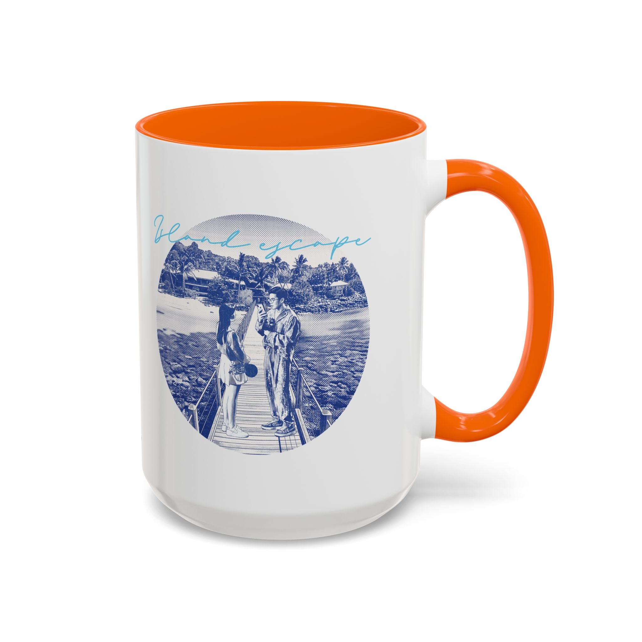 Island Escape Travel Mug - Tropical Beach Coffee Cup for Travelers