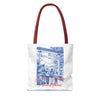 Japan Travel Tote Bag | Vintage Torii Gate Fuji Mountain Canvas Bag