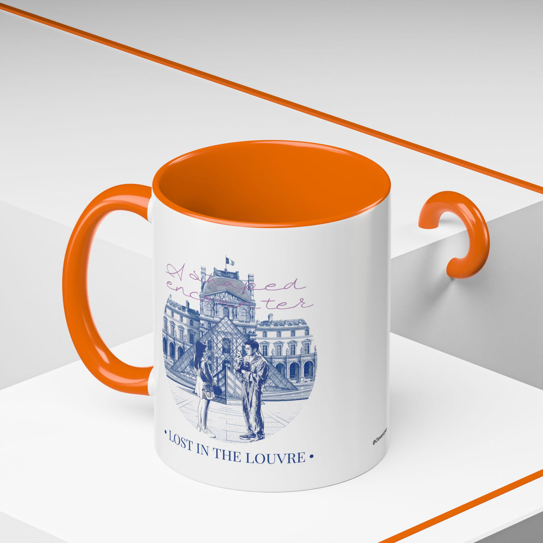 Louvre Paris Travel Mug - Art Museum Coffee Cup for Travelers