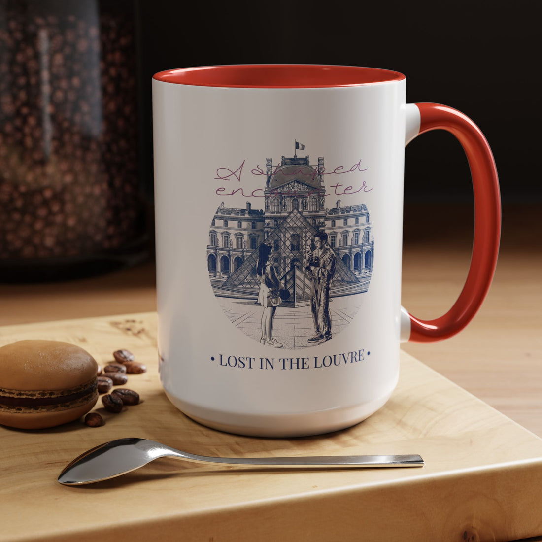 Louvre Paris Travel Mug - Art Museum Coffee Cup for Travelers