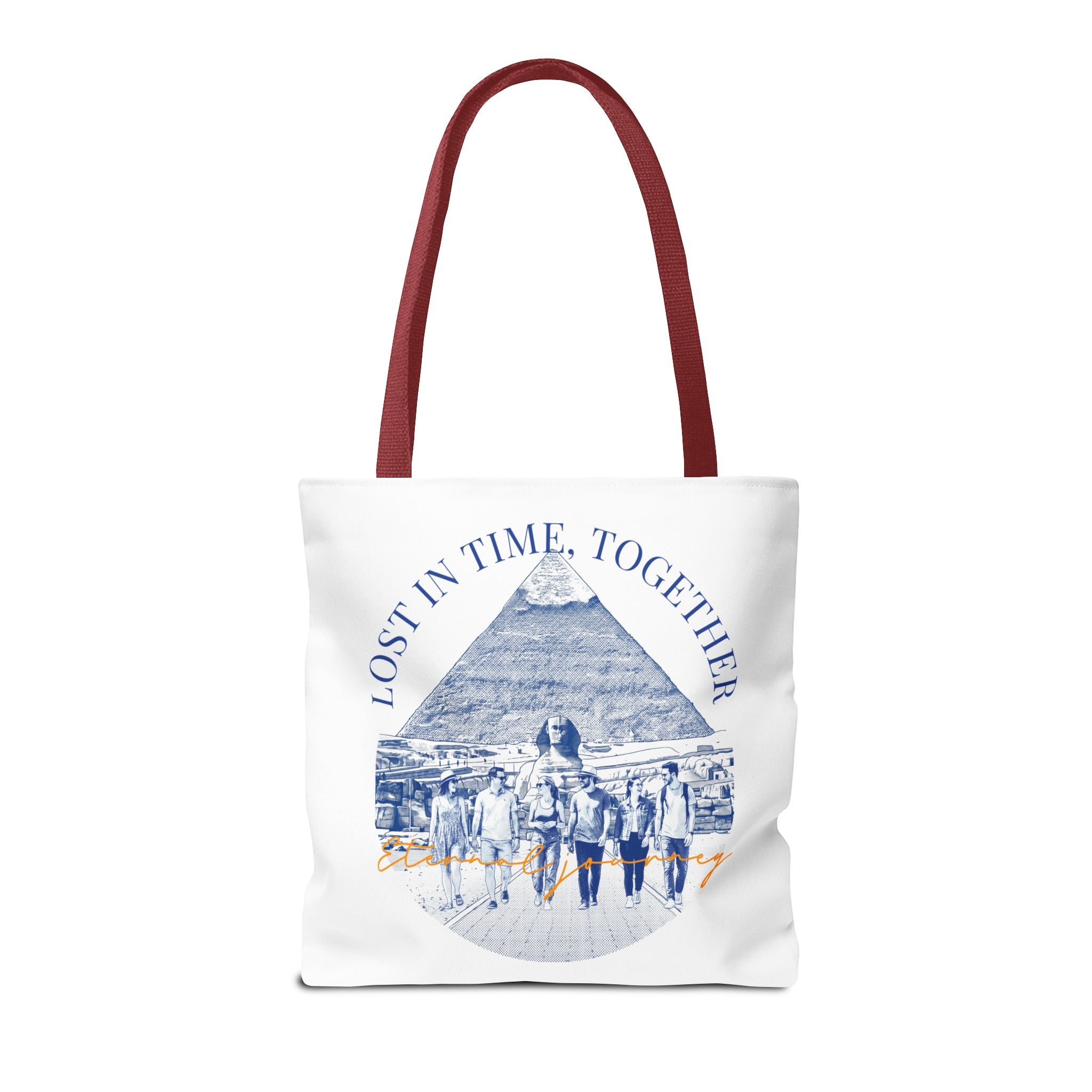 Egypt Pyramid Tote Bag | Vintage Travel Explorer Canvas Bag