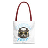 Summer Chill Cat Tote Bag | Funny Cat Lover Beach Bag
