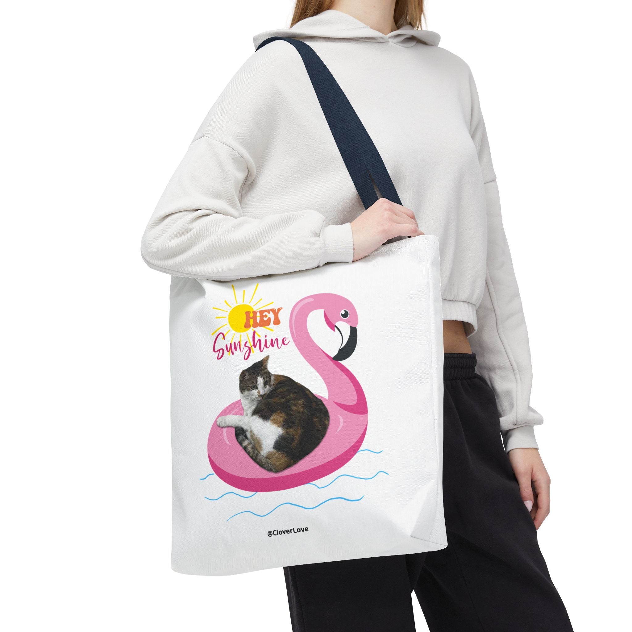 Custom Cat Tote Bag | Personalized Pet Photo Summer Bag
