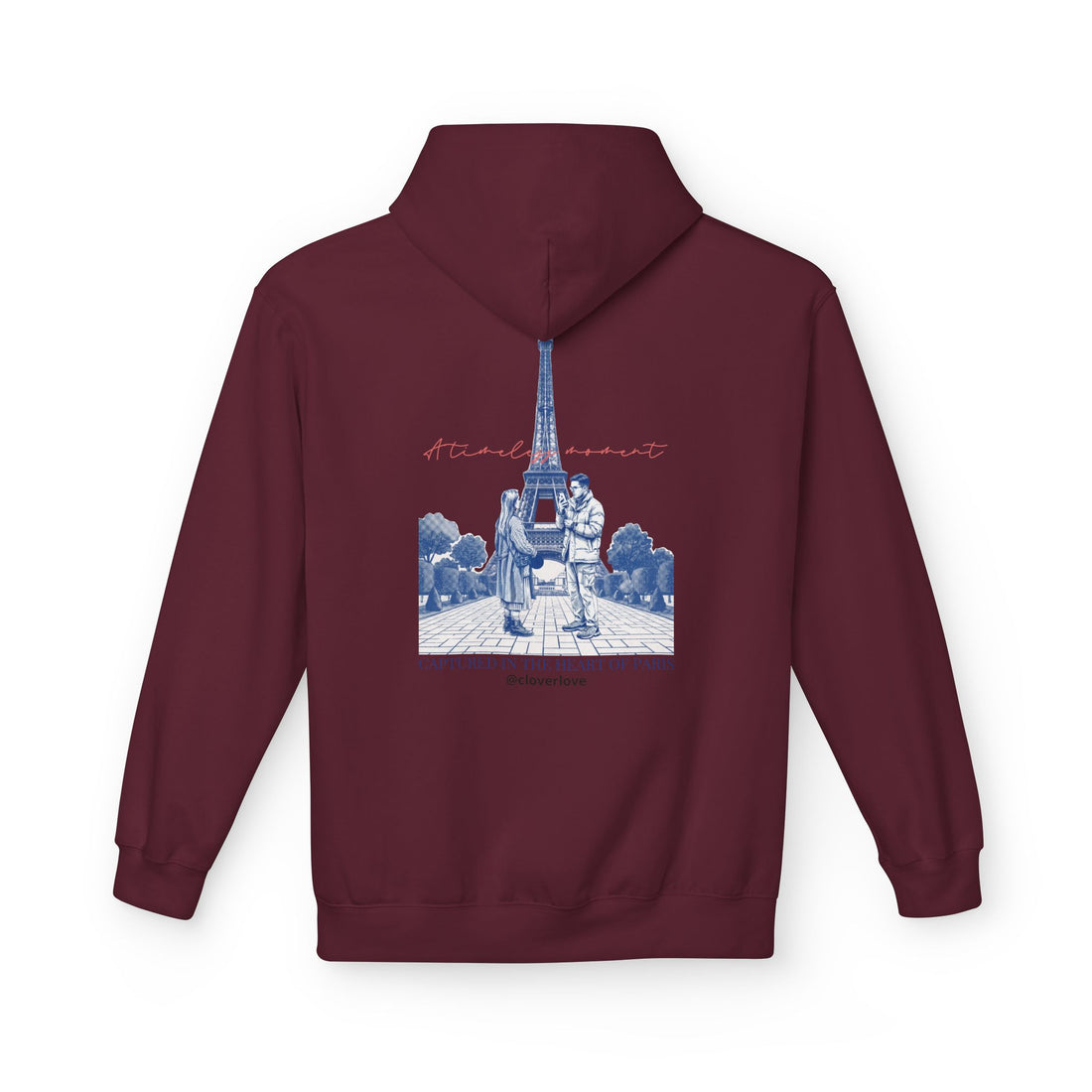 Paris Eiffelturm Hoodie | Romantisches Reise-Grafik-Sweatshirt