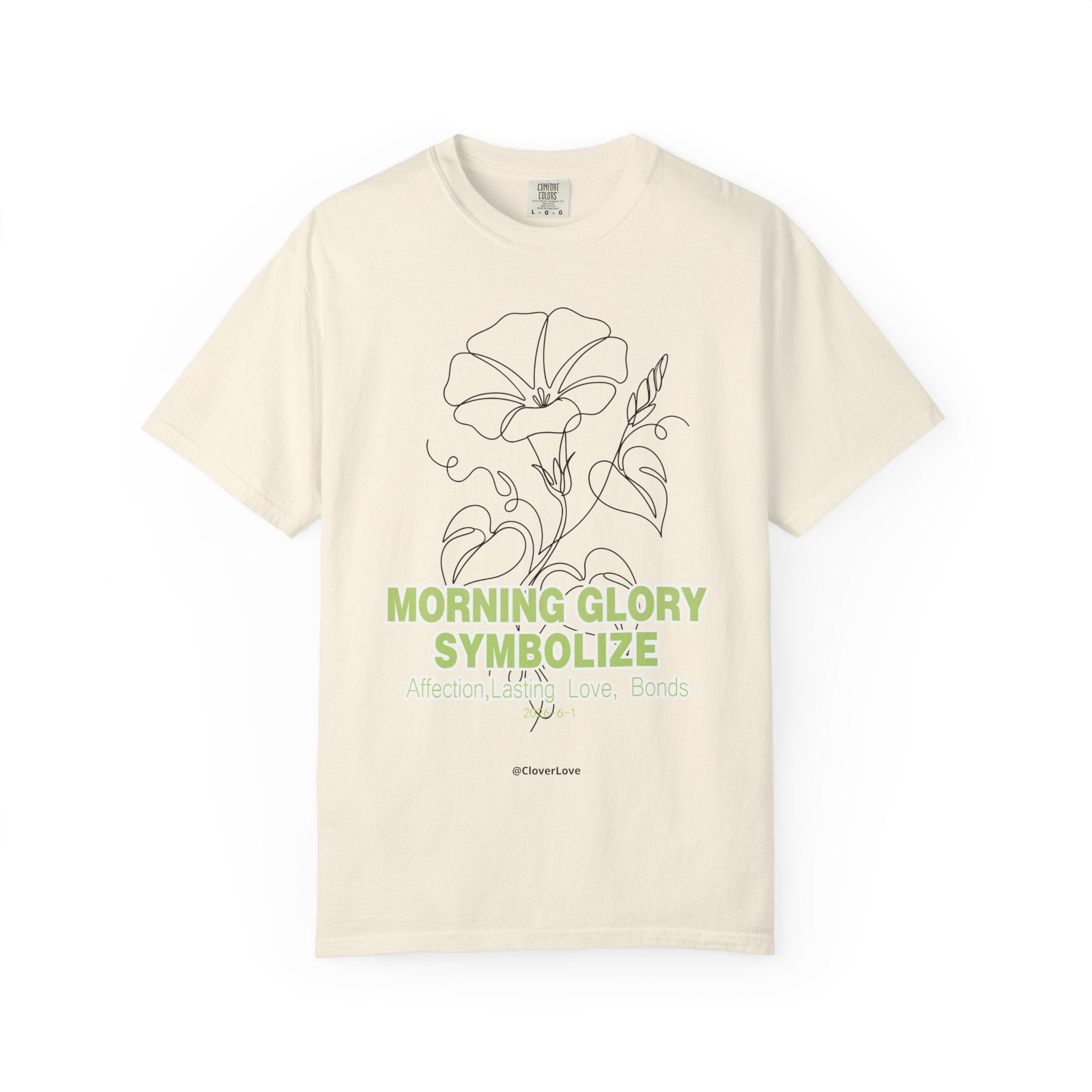Morning Glory Flower T-Shirt - Botanical Graphic Shirt for Flower Lovers