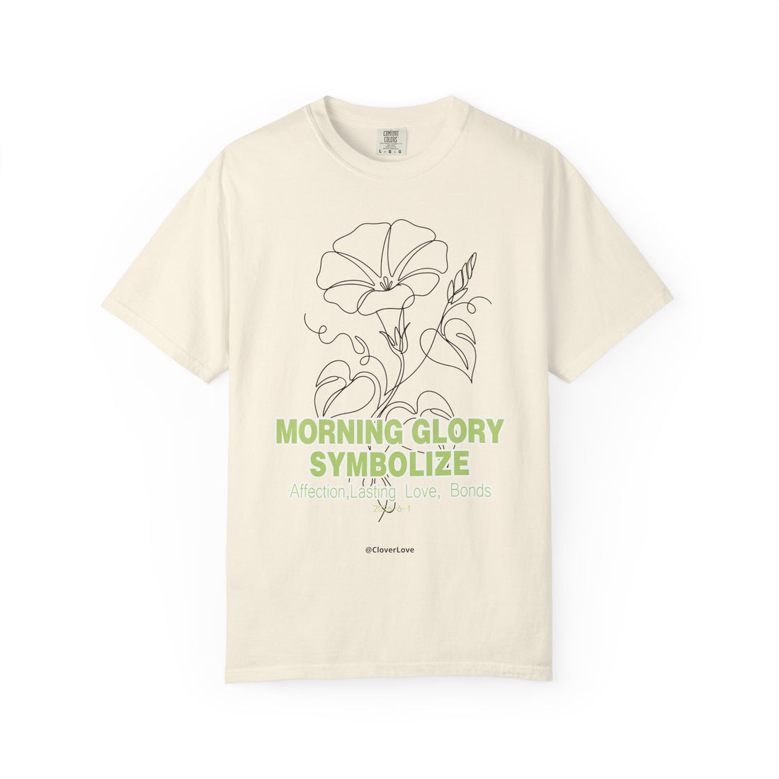 Morning Glory Flower T-Shirt - Botanical Graphic Shirt for Flower Lovers
