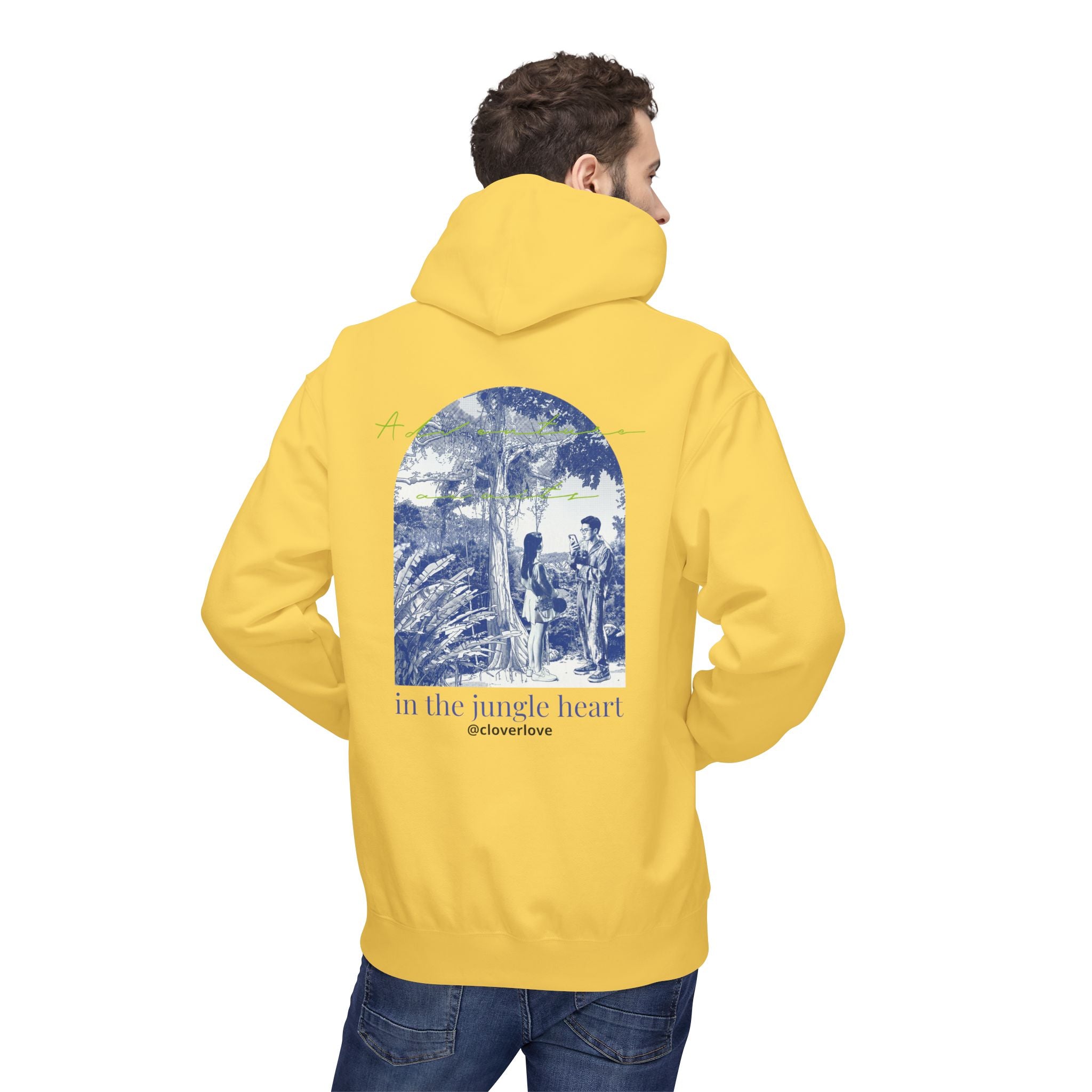 Dschungel-Abenteuer Hoodie – Vintage Tropical Travel Grafik Pullover Sweatshirt