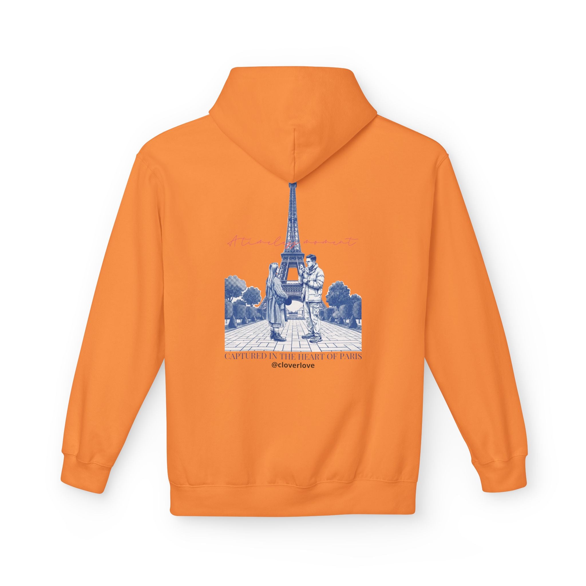 Paris Eiffelturm Hoodie | Romantisches Reise-Grafik-Sweatshirt