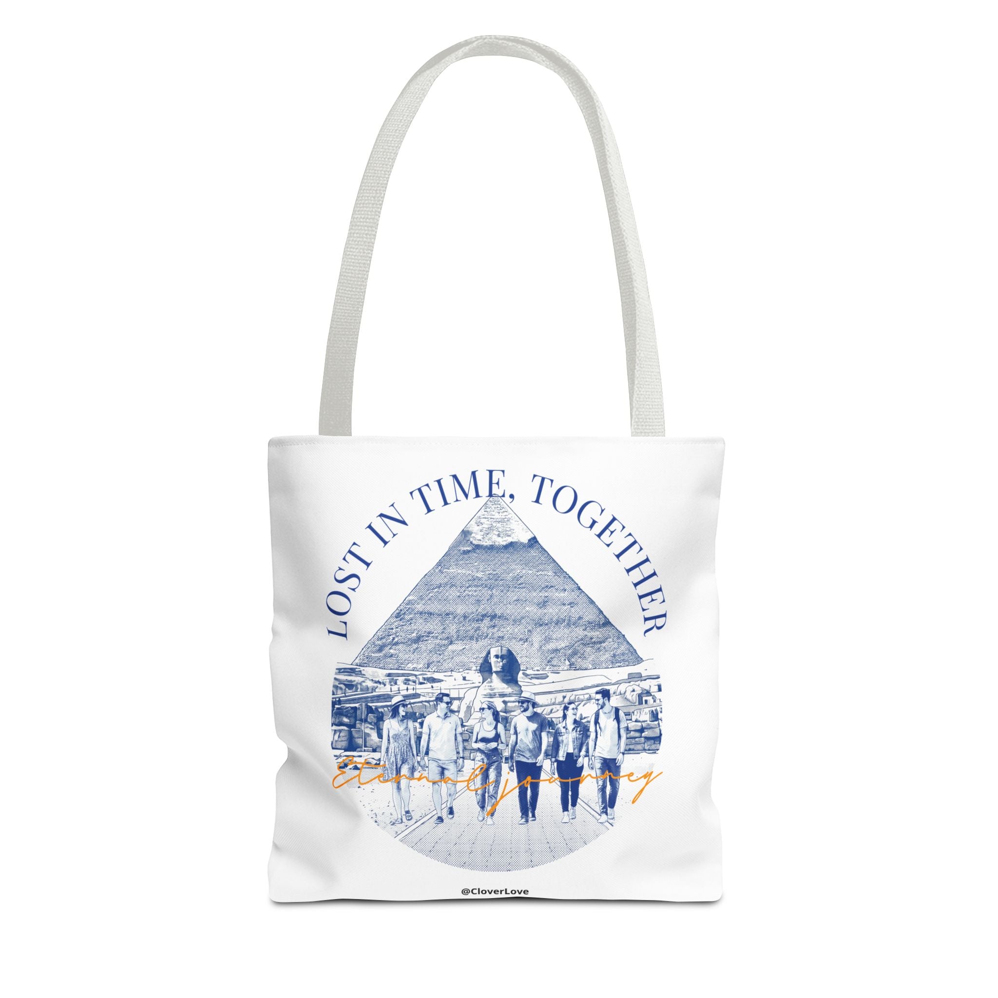 Egypt Pyramid Tote Bag | Vintage Travel Explorer Canvas Bag